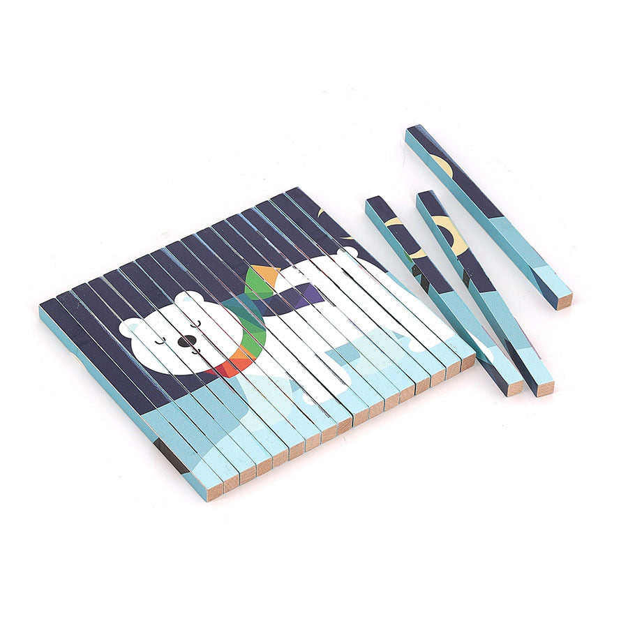 Vilac Wooden 4D Animal Puzzle