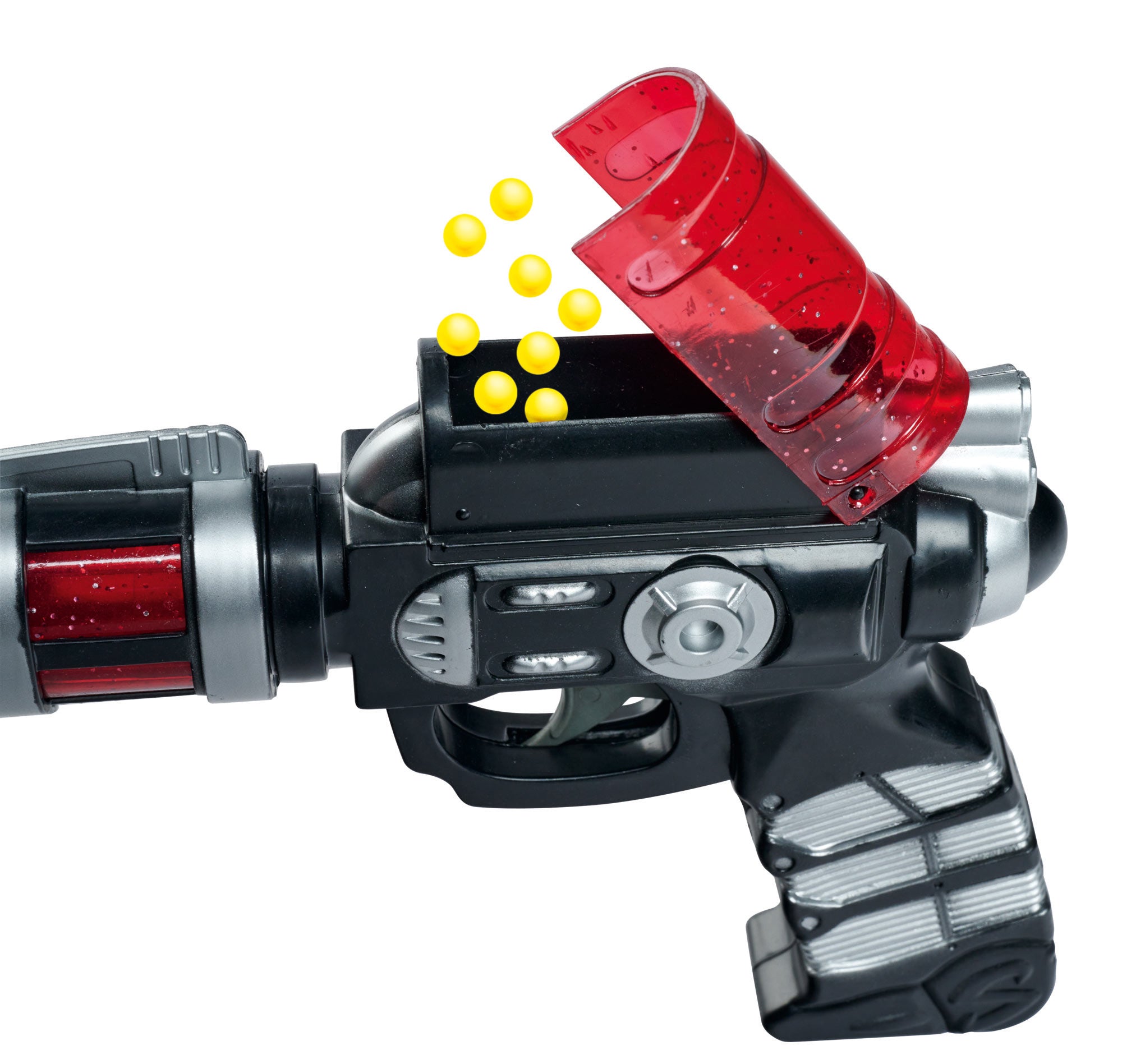 Space ball gun with ammunition 18 cm