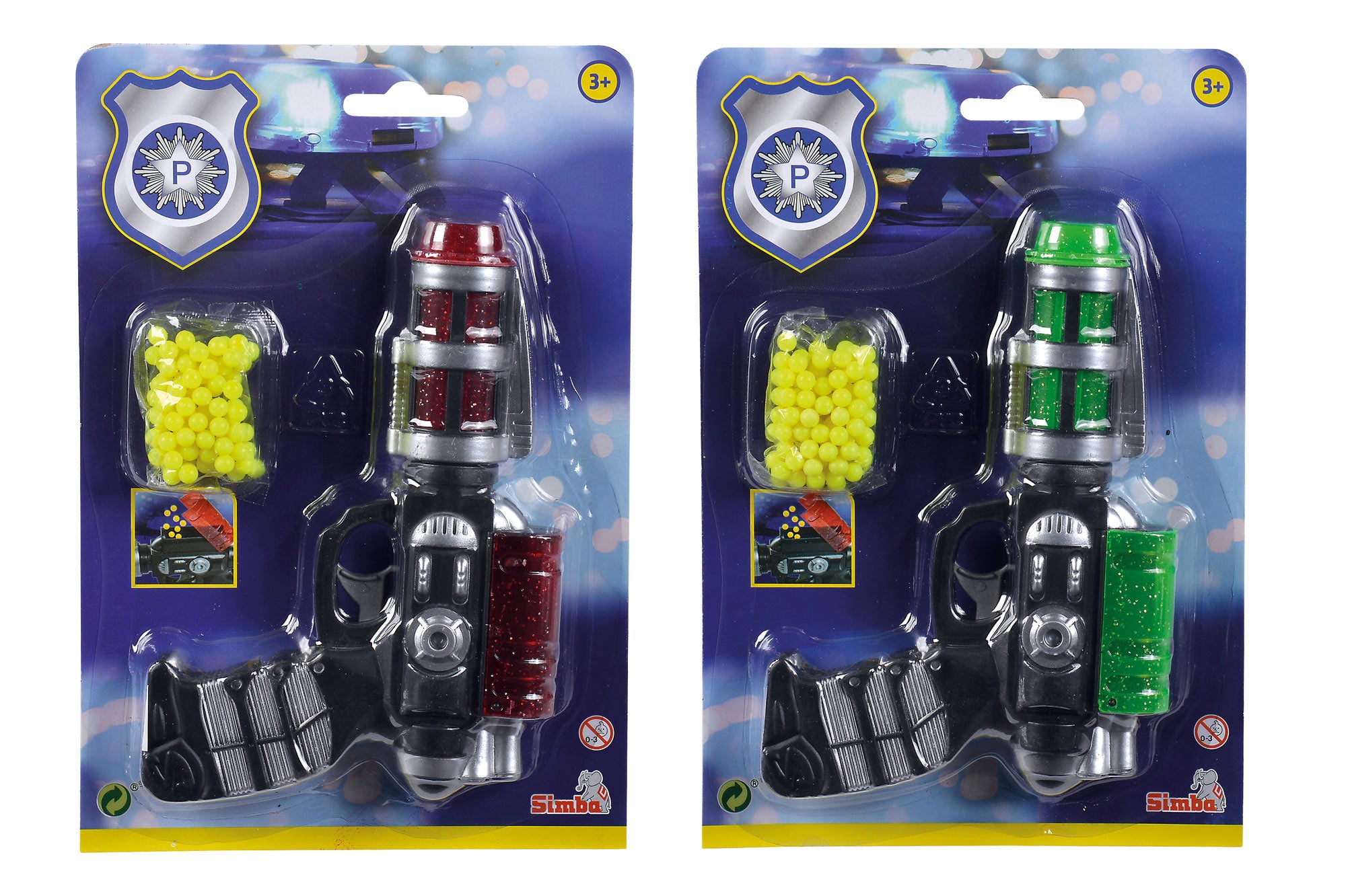 Space ball gun with ammunition 18 cm