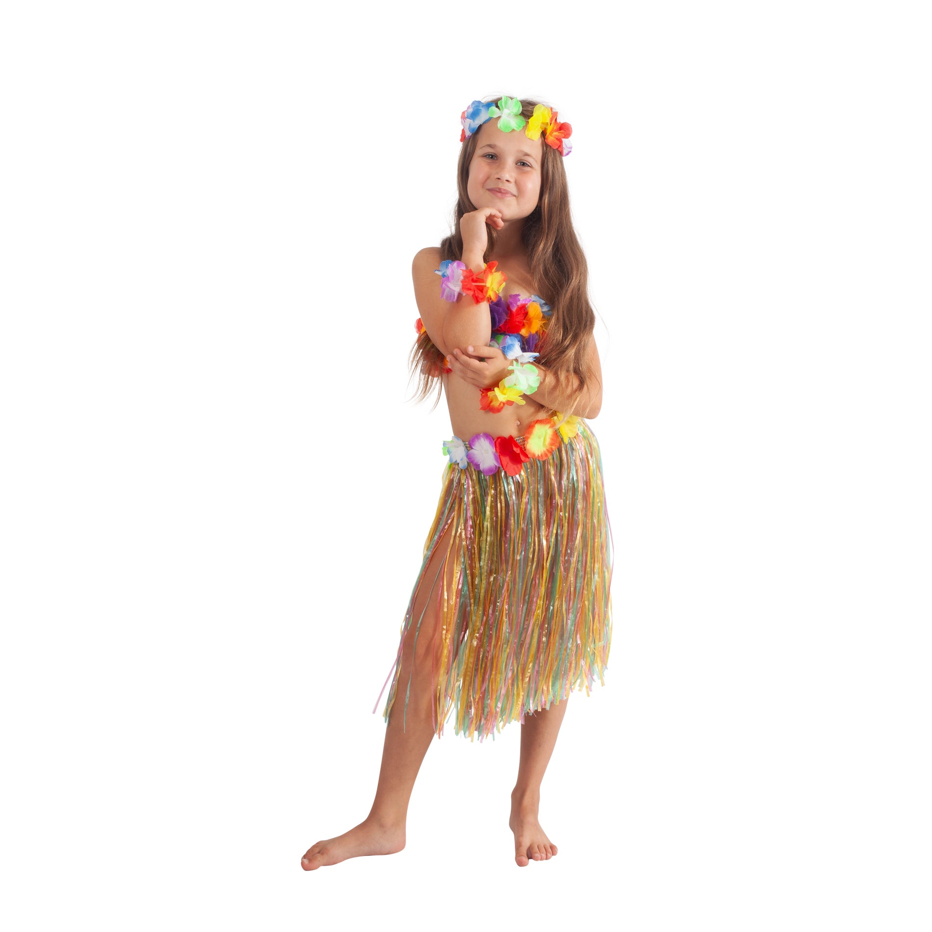 Children's colourful Hawaiian skirt 45 cm