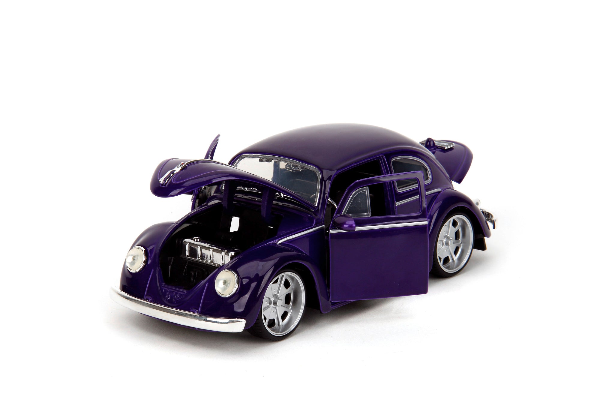 Wednesday VW Beetle 1972 Metal Model 1:24 with Figure