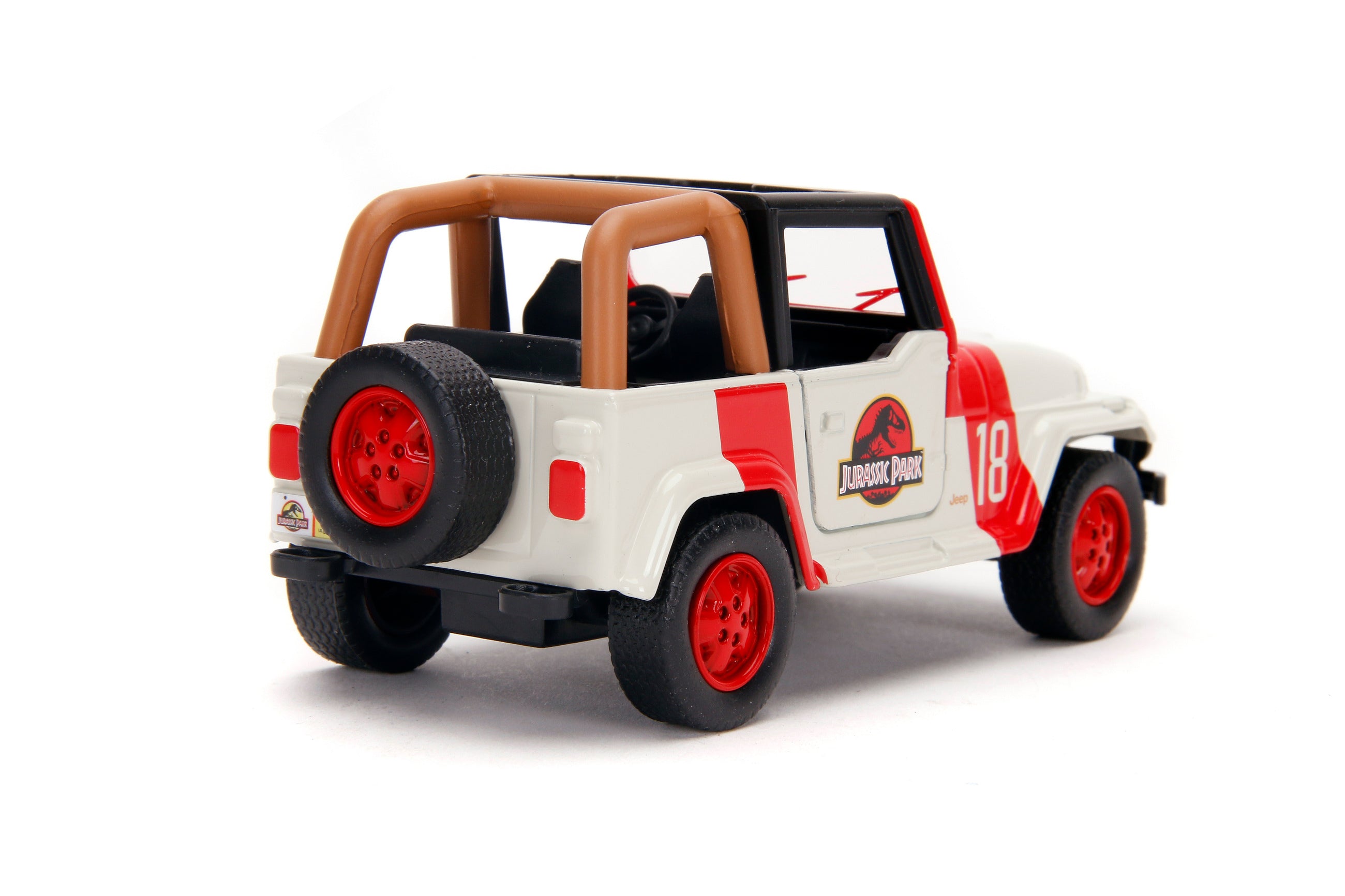 Jeep Wrangler Jurassic World metal model 1:32, 10.2 cm