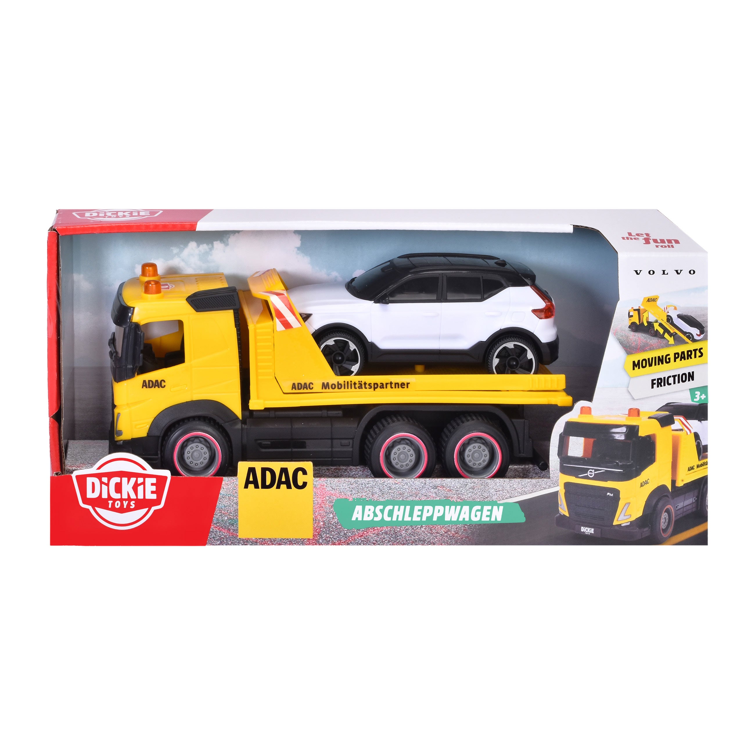 Volvo tow truck with car 22 cm