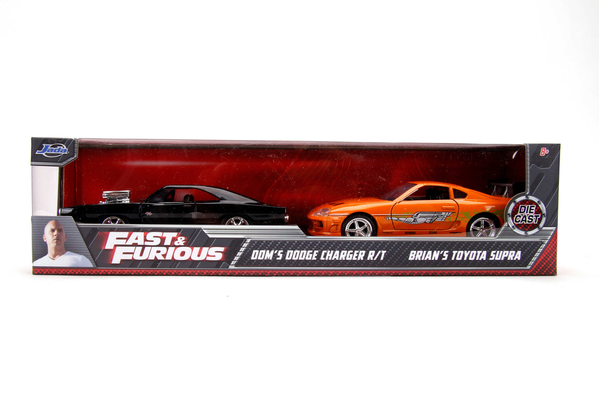 Fast & Furious Twin Pack Toyota Supra and Dodge Charger 1:32