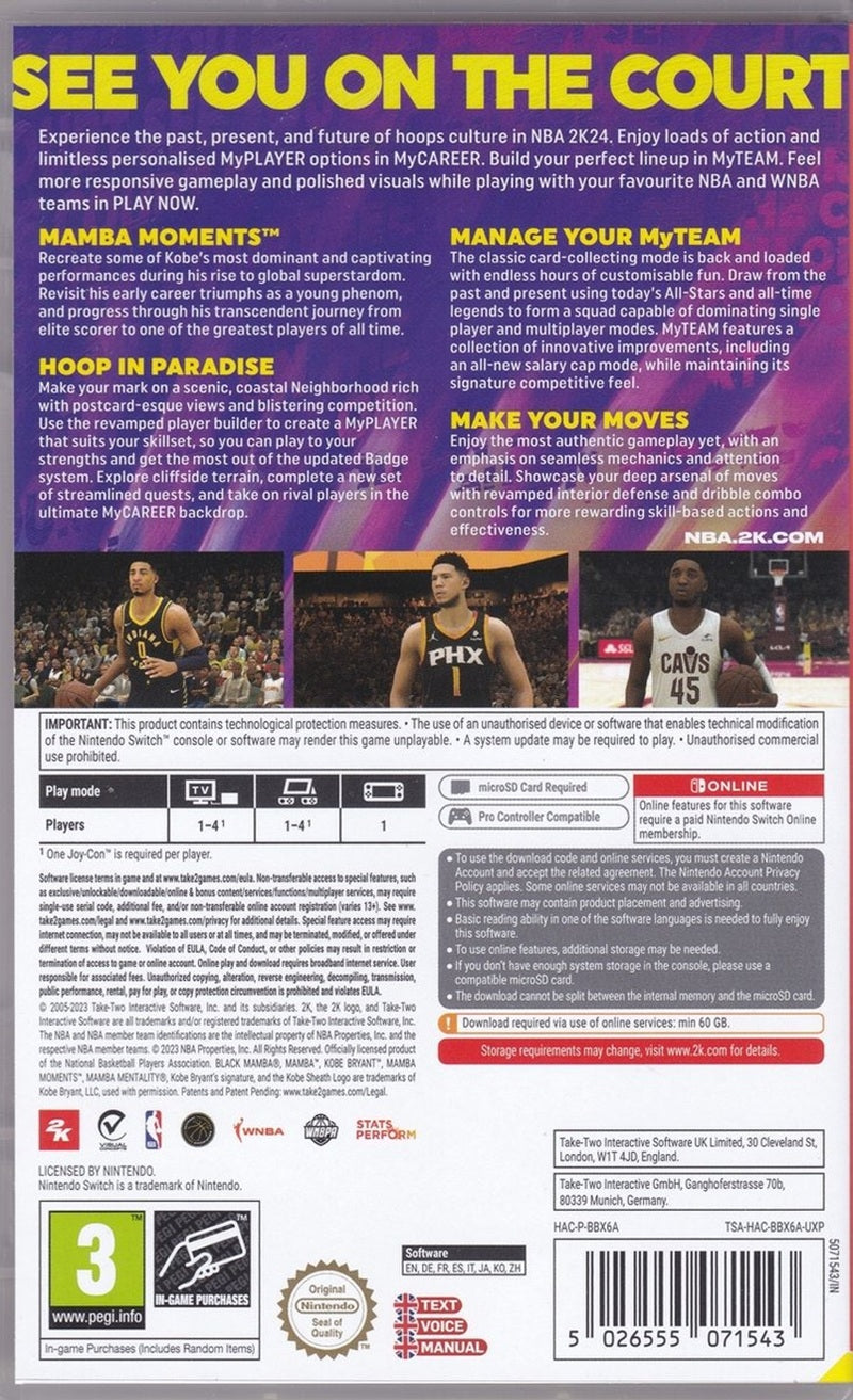 NBA 2K24 (Nintendo Switch)