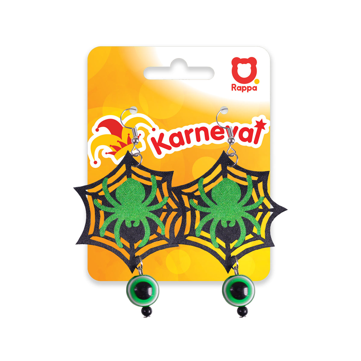Spider Halloween earrings with beads