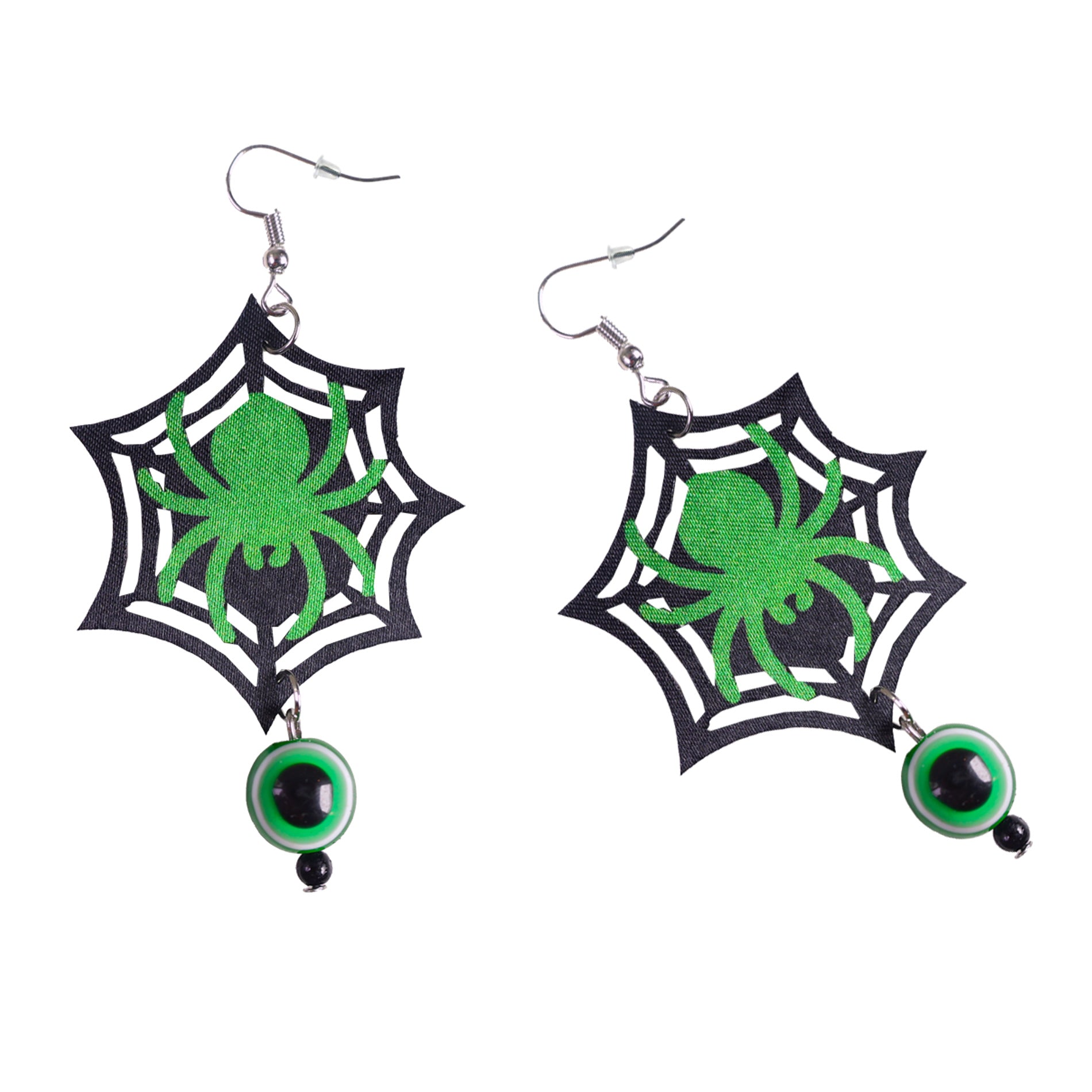 Spider Halloween earrings with beads