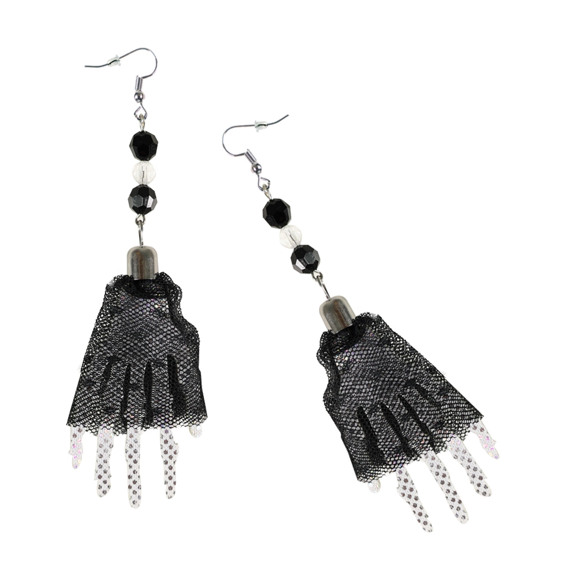Halloween skeleton hands earrings