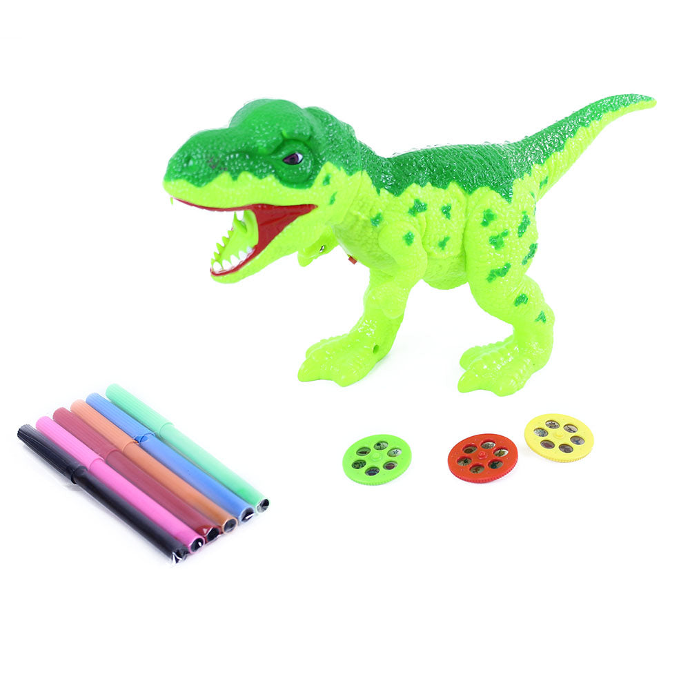 Dinosaur projector with slides and markers