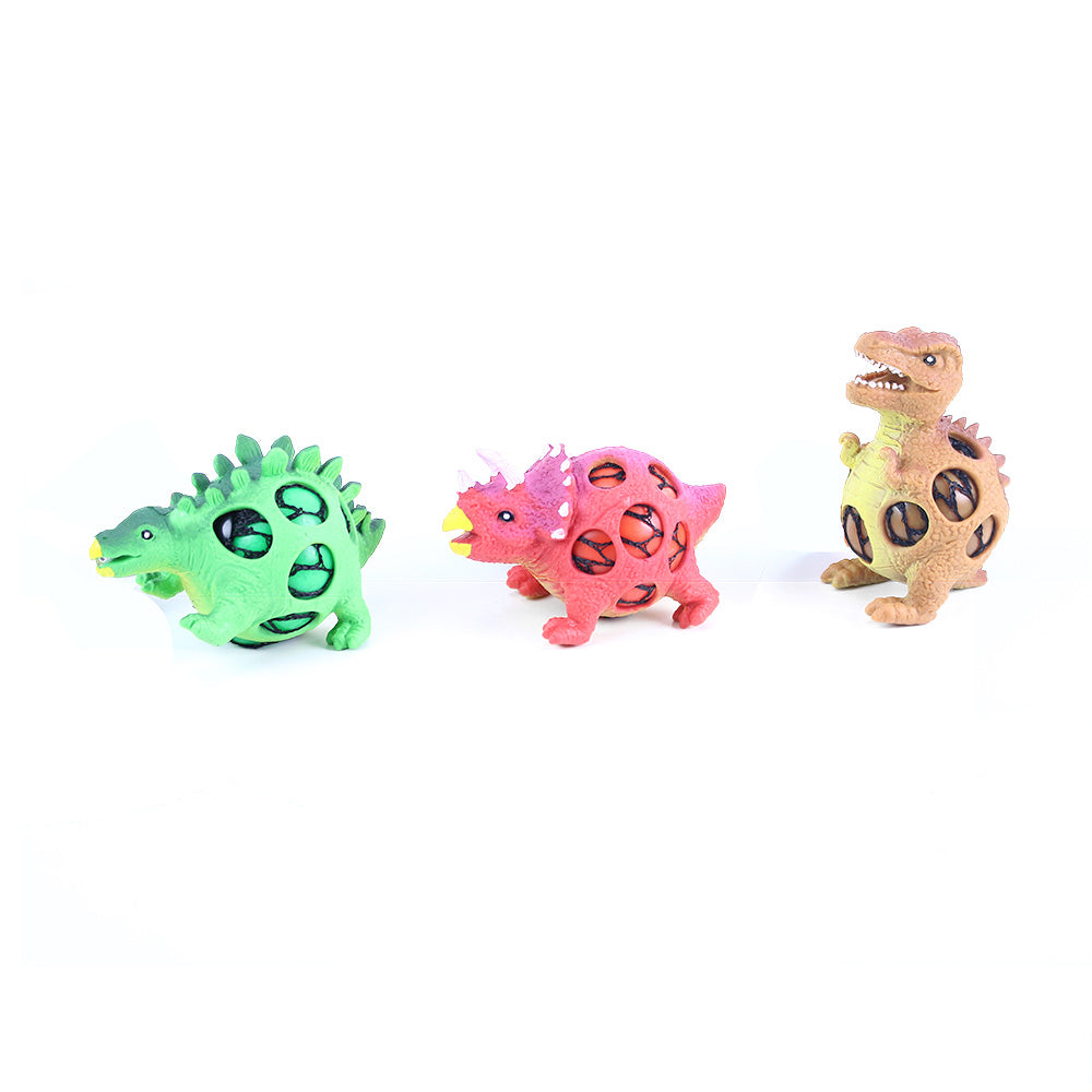 Squeeze dinosaur stress ball 9 cm
