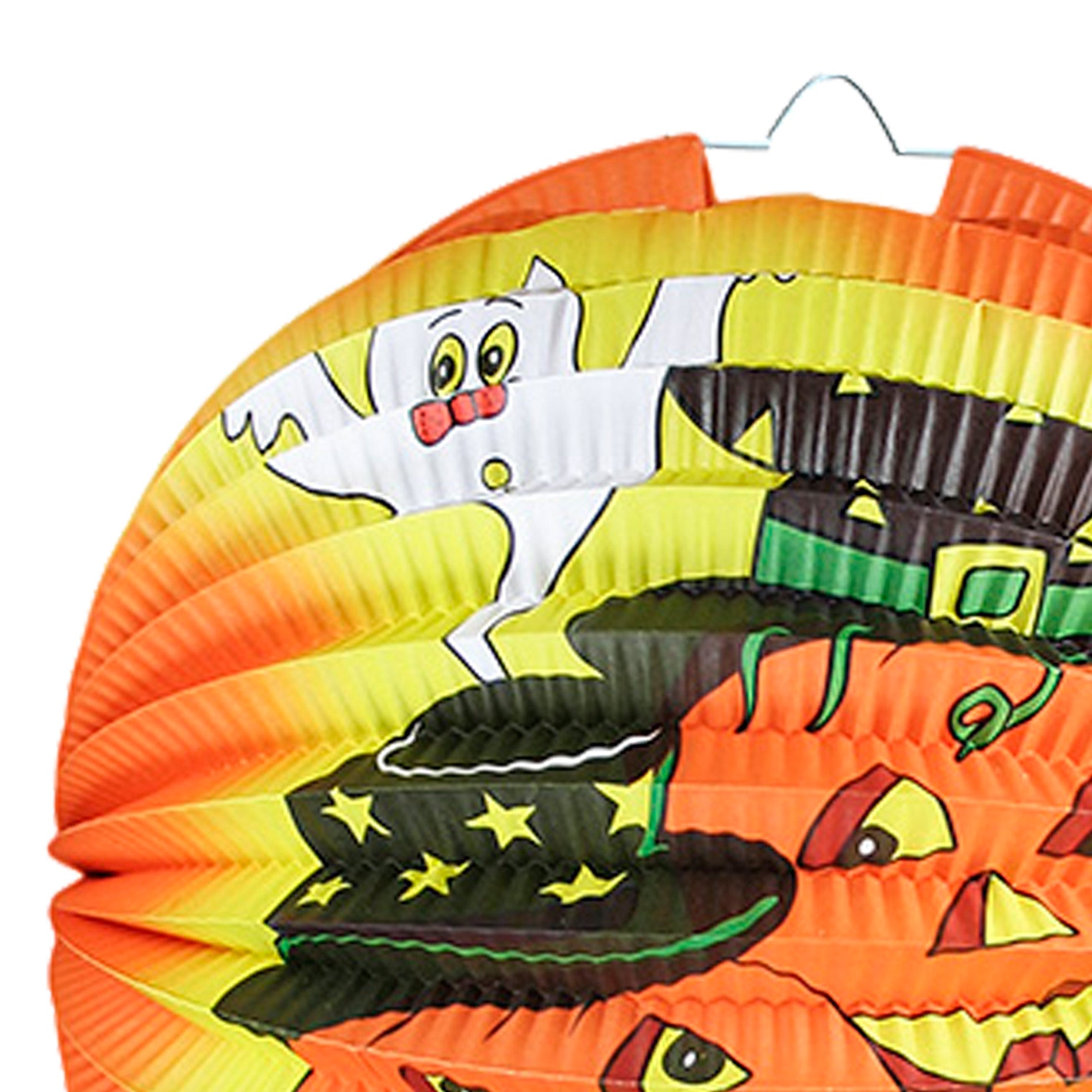 Halloween pumpkin lantern 25 cm with light stick 40 cm