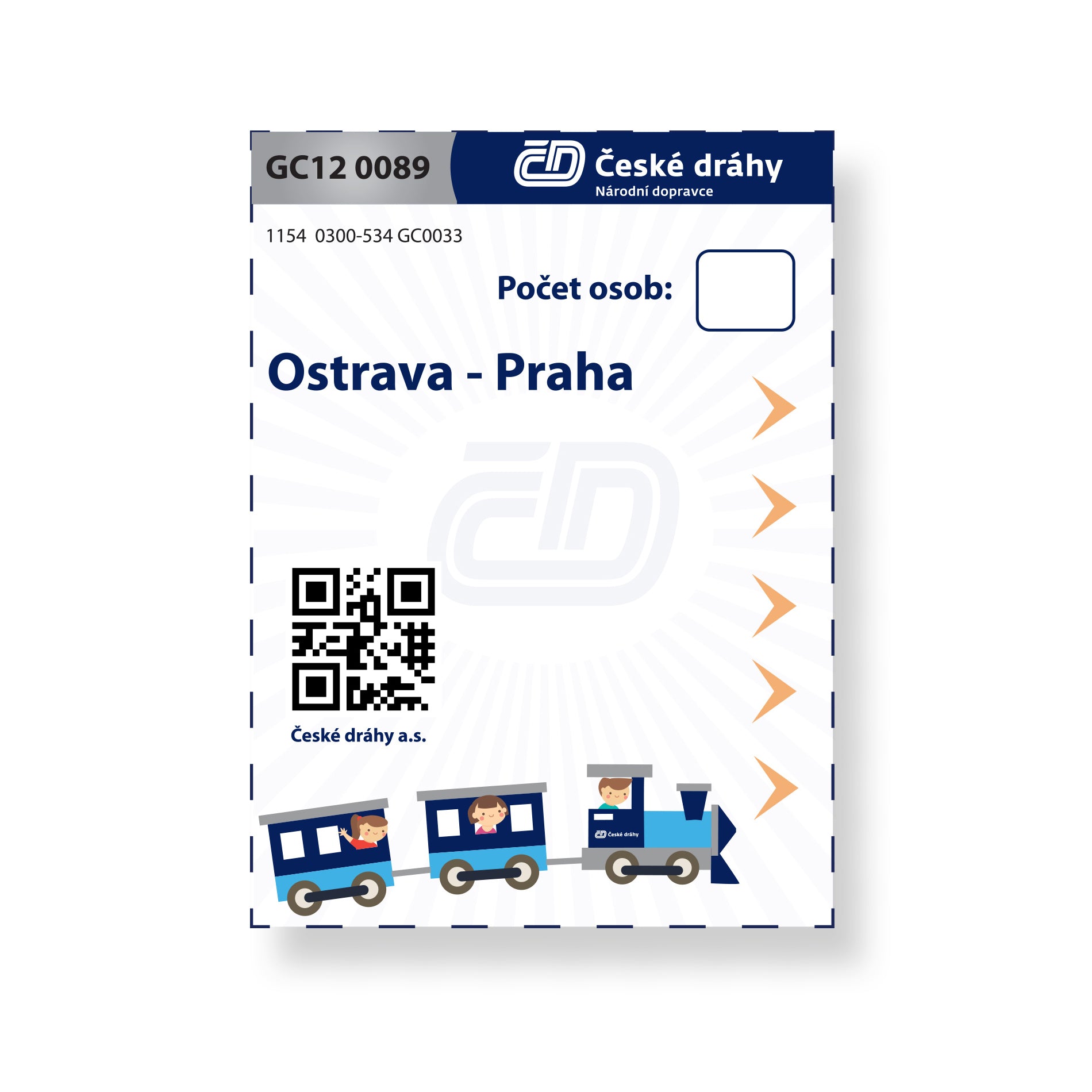 Czech Railways train conductor set / České dráhy