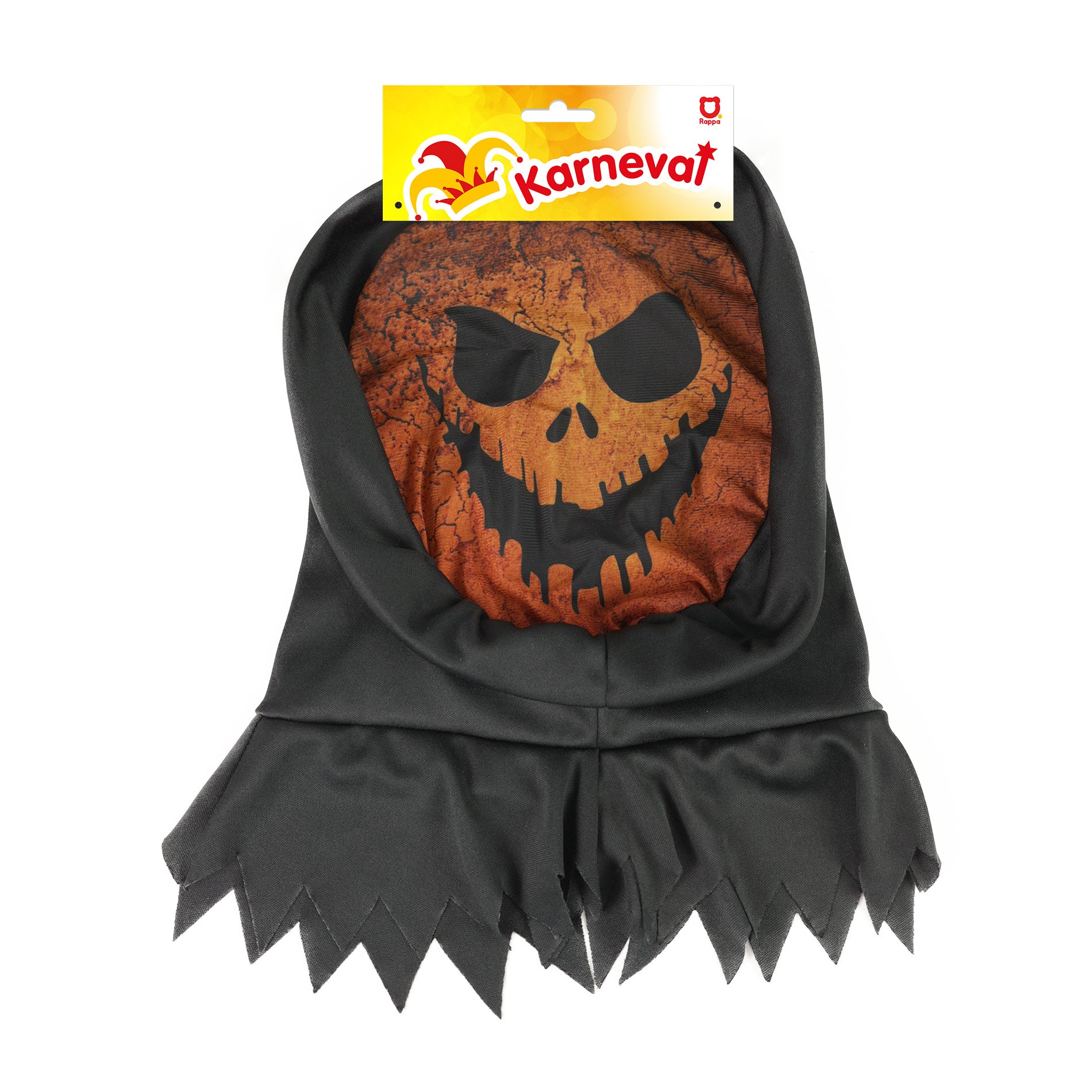 Orange textile pumpkin-style mask
