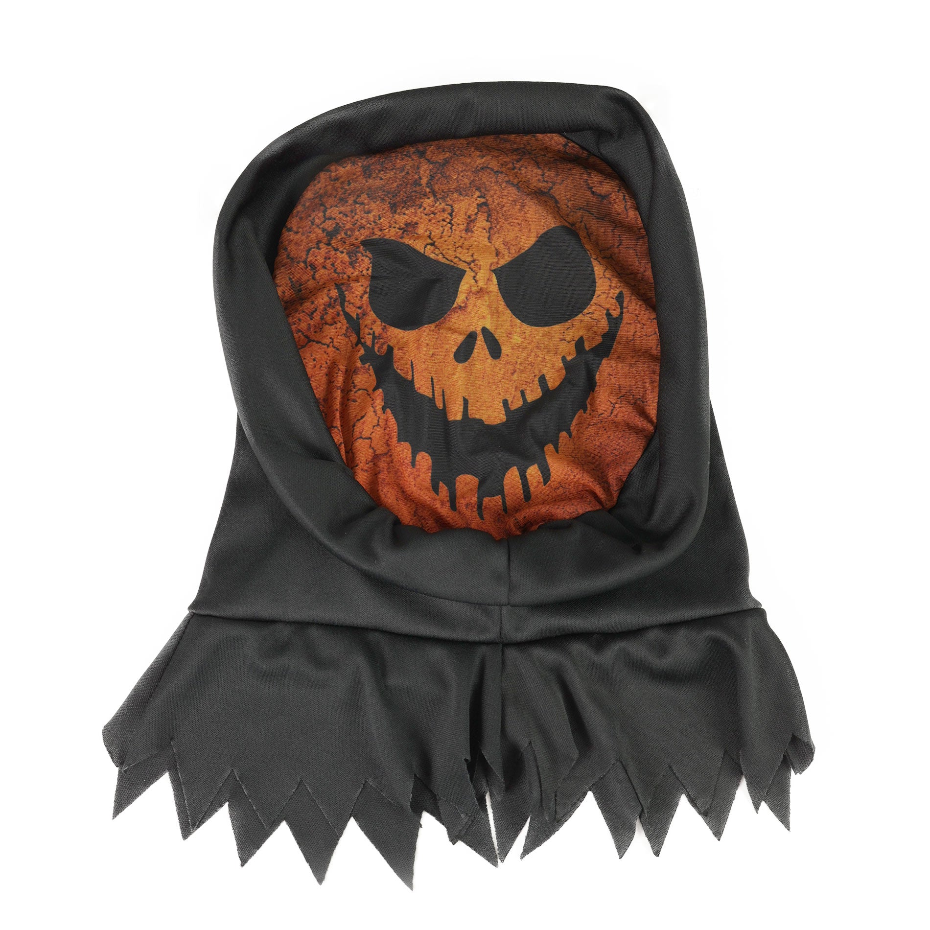 Orange textile pumpkin-style mask