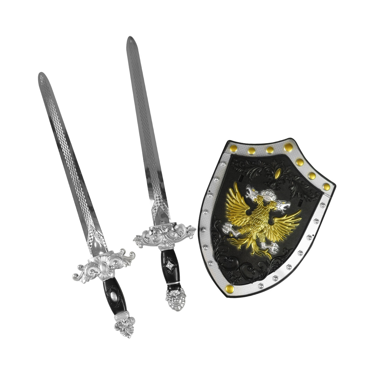 Knight set with swords and shield