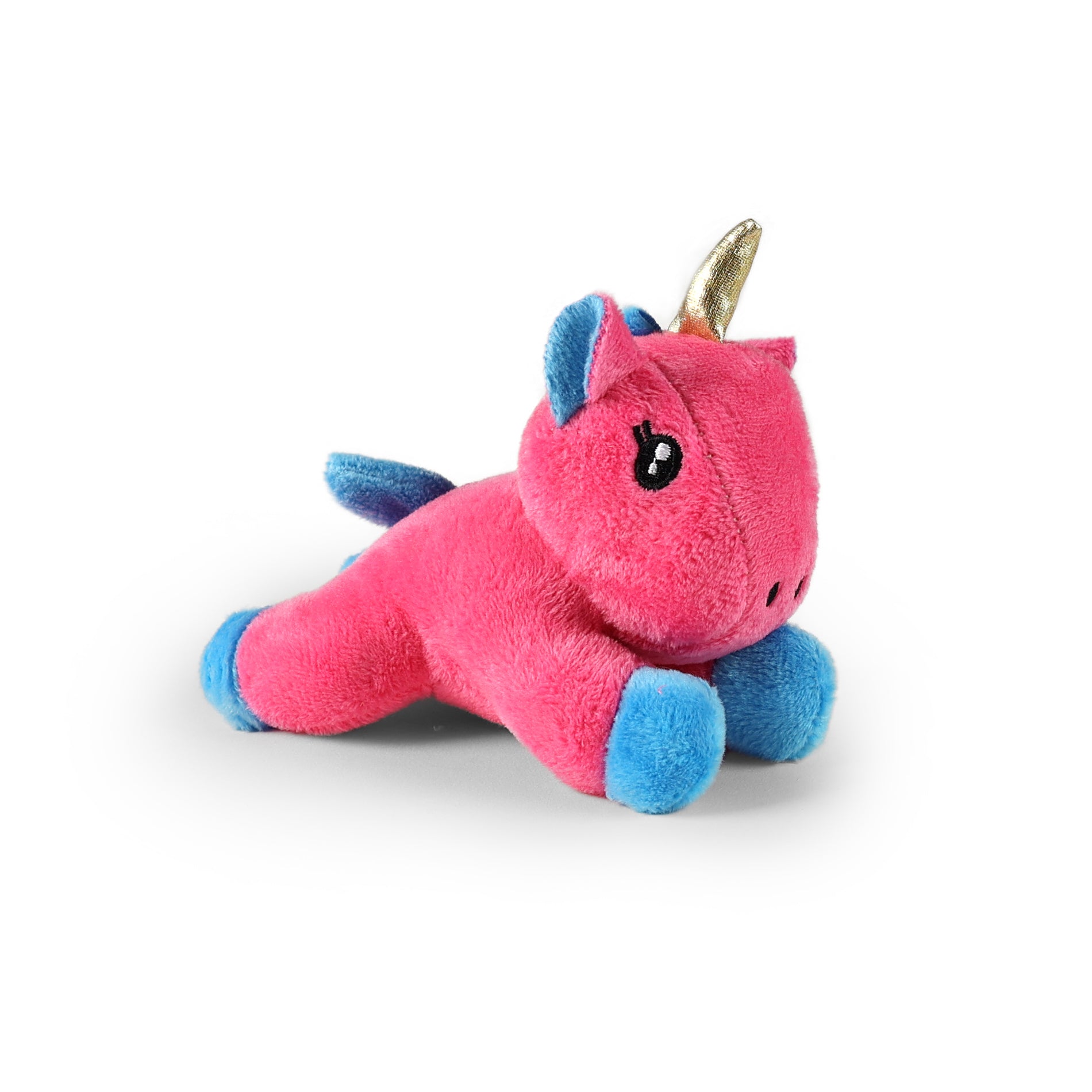 Portable pet carrier with plush unicorn