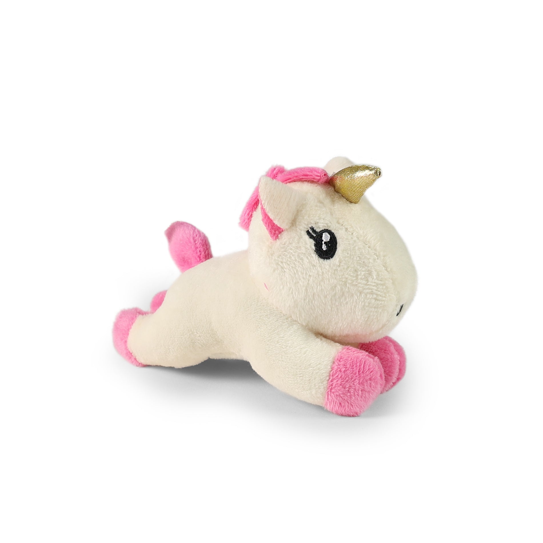 Portable pet carrier with plush unicorn