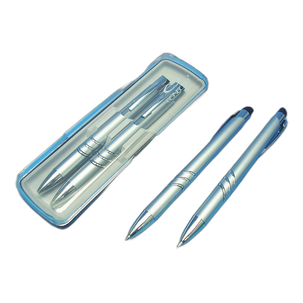 Concorde Adriana Mechanical Pencil and Ballpoint Pen Gift Set Silver
