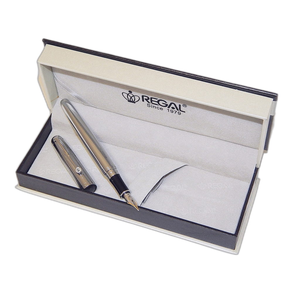 Regal Hadrian Fountain Pen Gift Set Silver