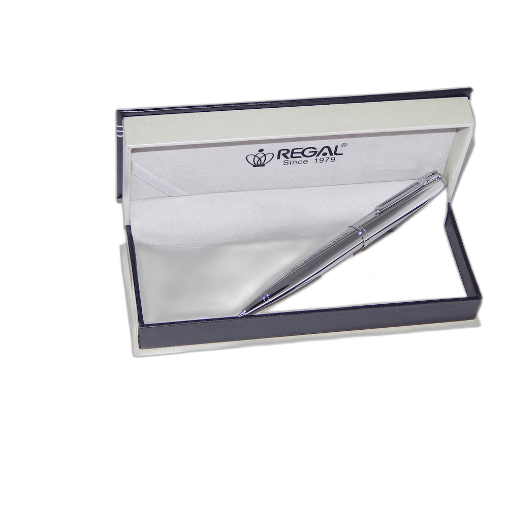 Regal Minos Ballpoint Pen Gift Set Silver