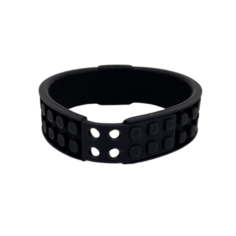 PIXIE CREW Minecraft adjustable black bracelet with 4 multipixels