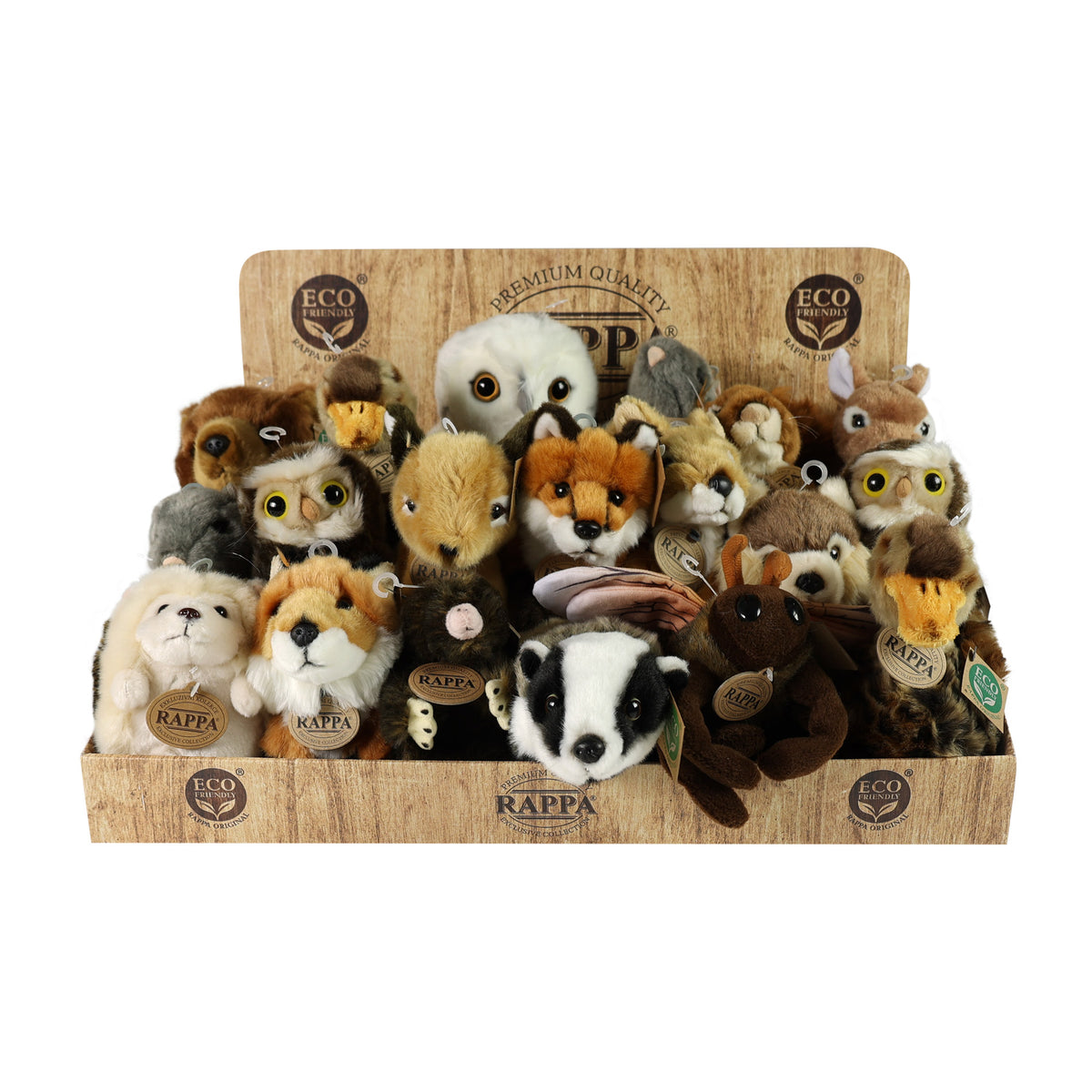 RAPPA Eco-Friendly Plush Forest Animals Display
