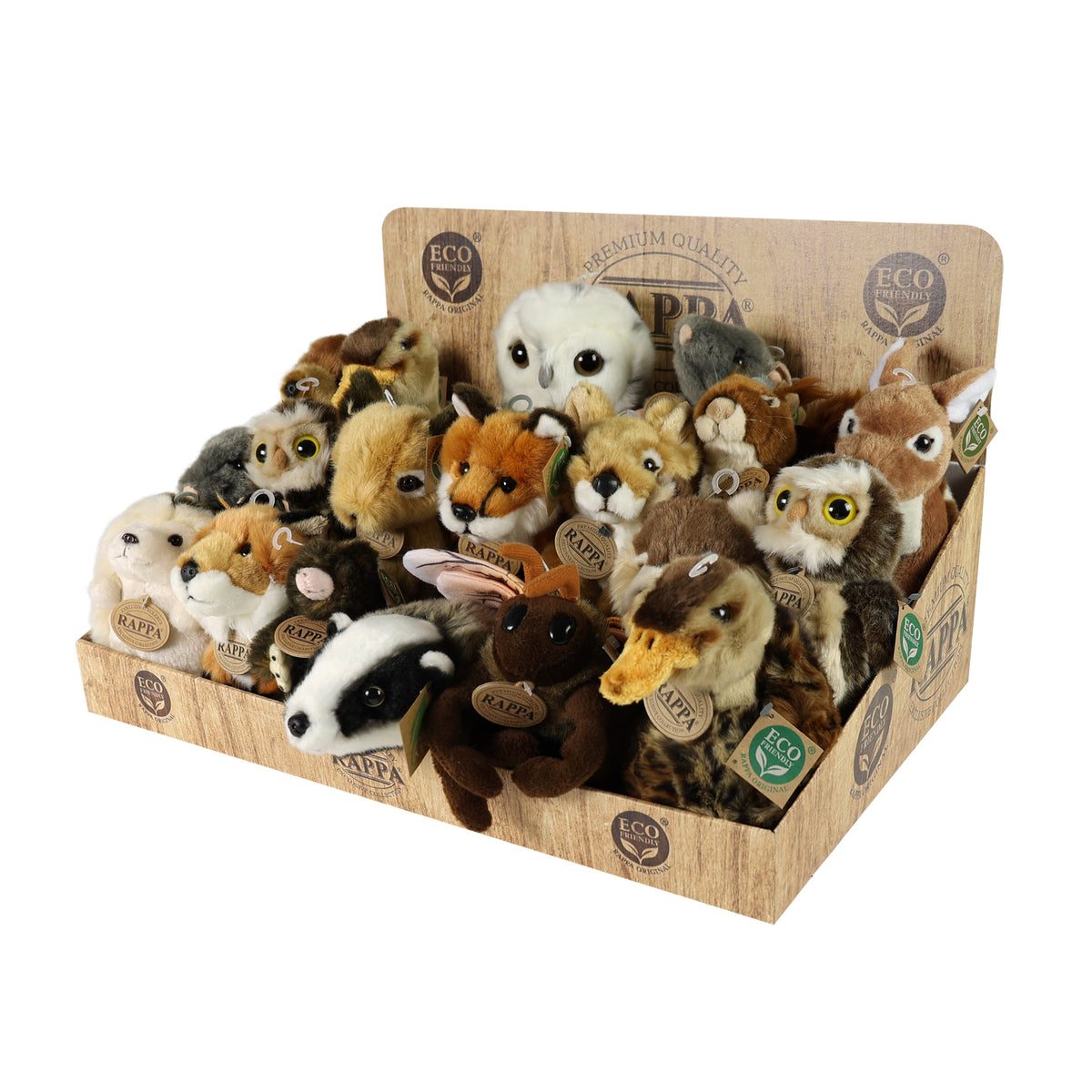 RAPPA Eco-Friendly Plush Forest Animals Display