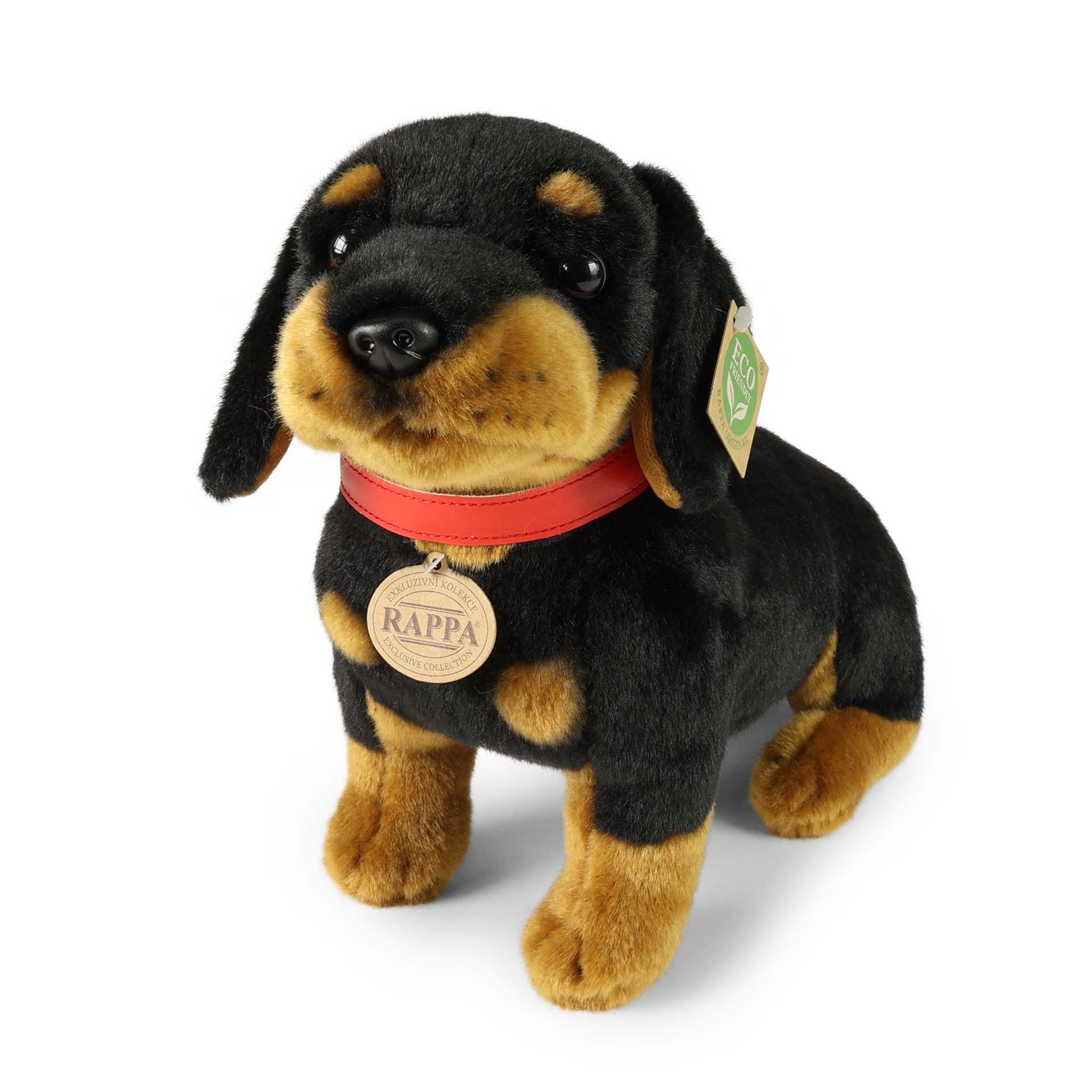 Plush dachshund with collar 36 cm