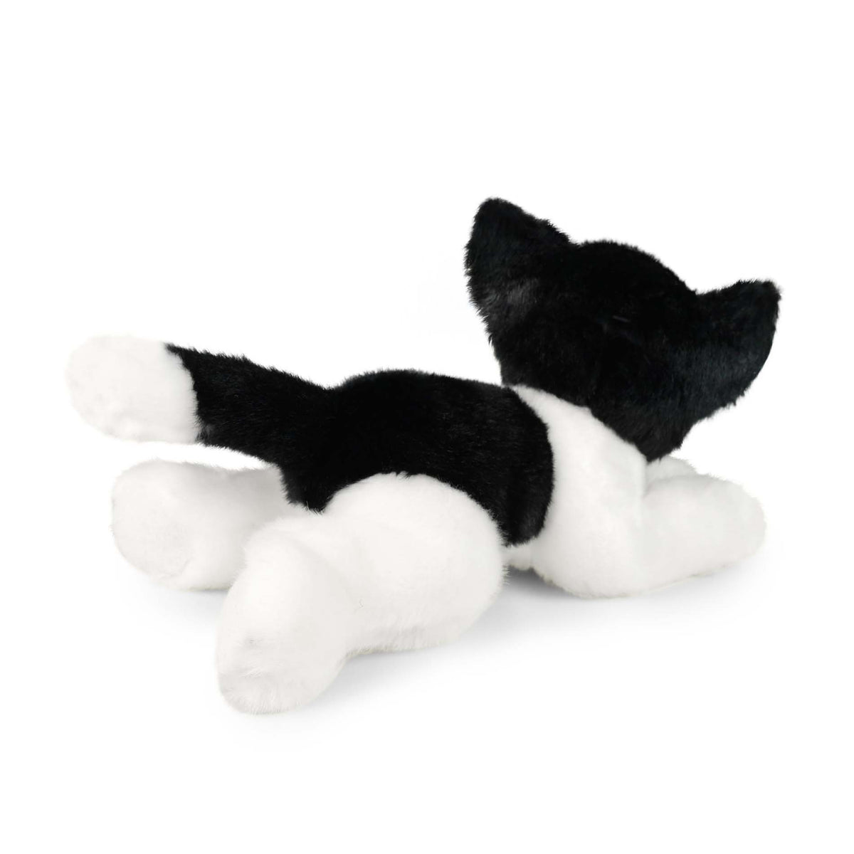 Eco-friendly plush cat white and black 23 cm