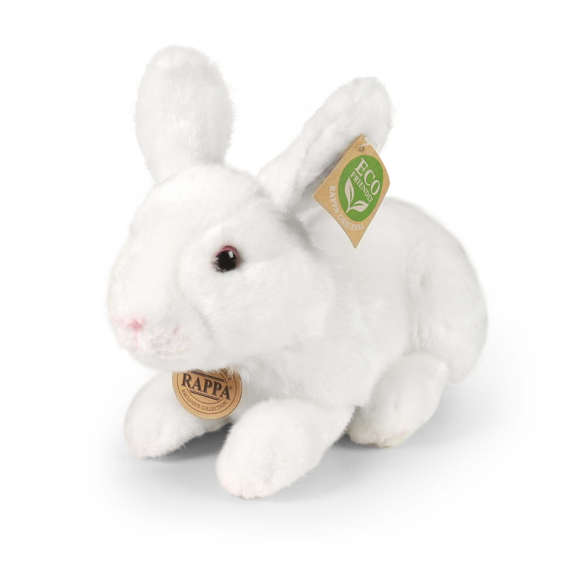Plush white rabbit 23 cm