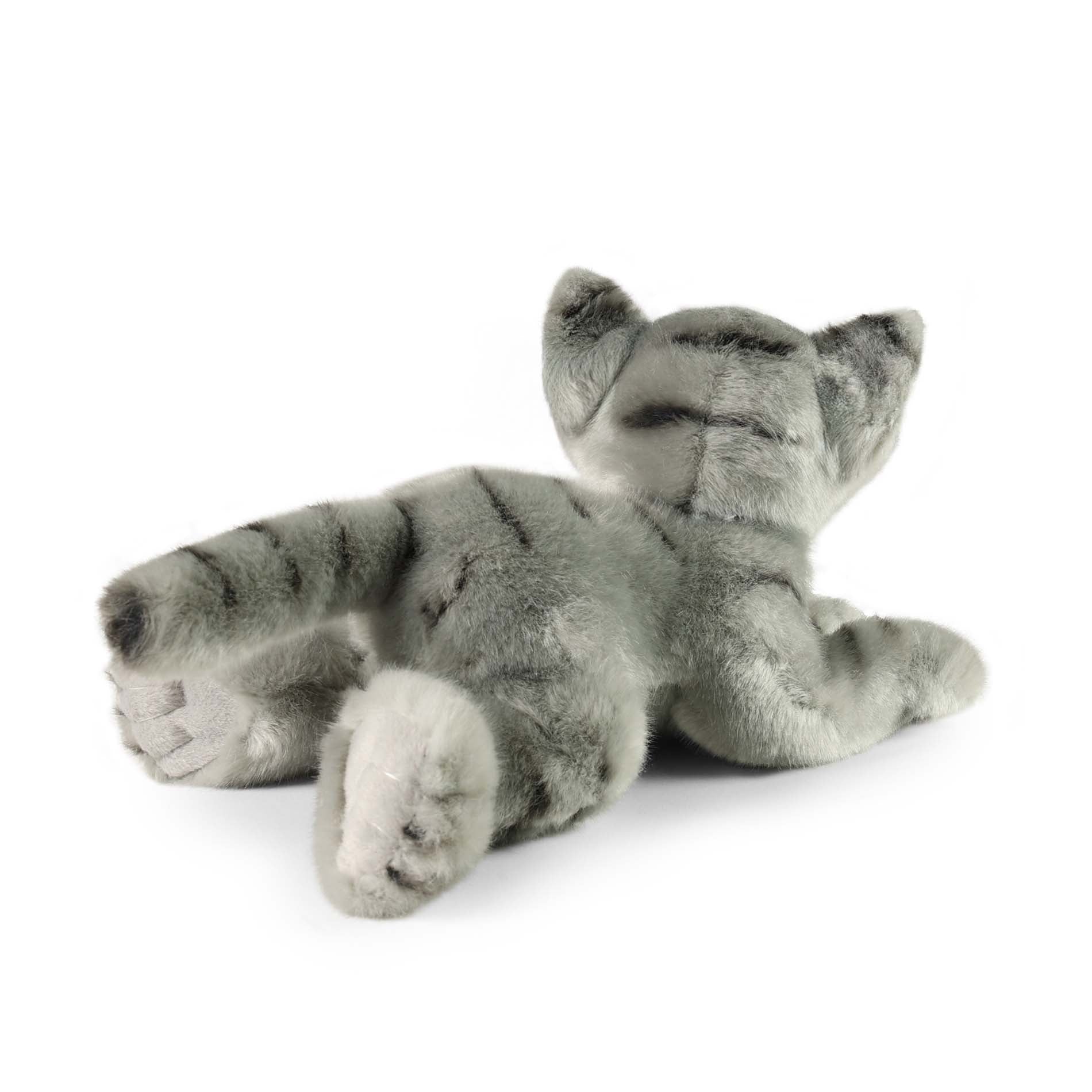Grey plush cat 30 cm