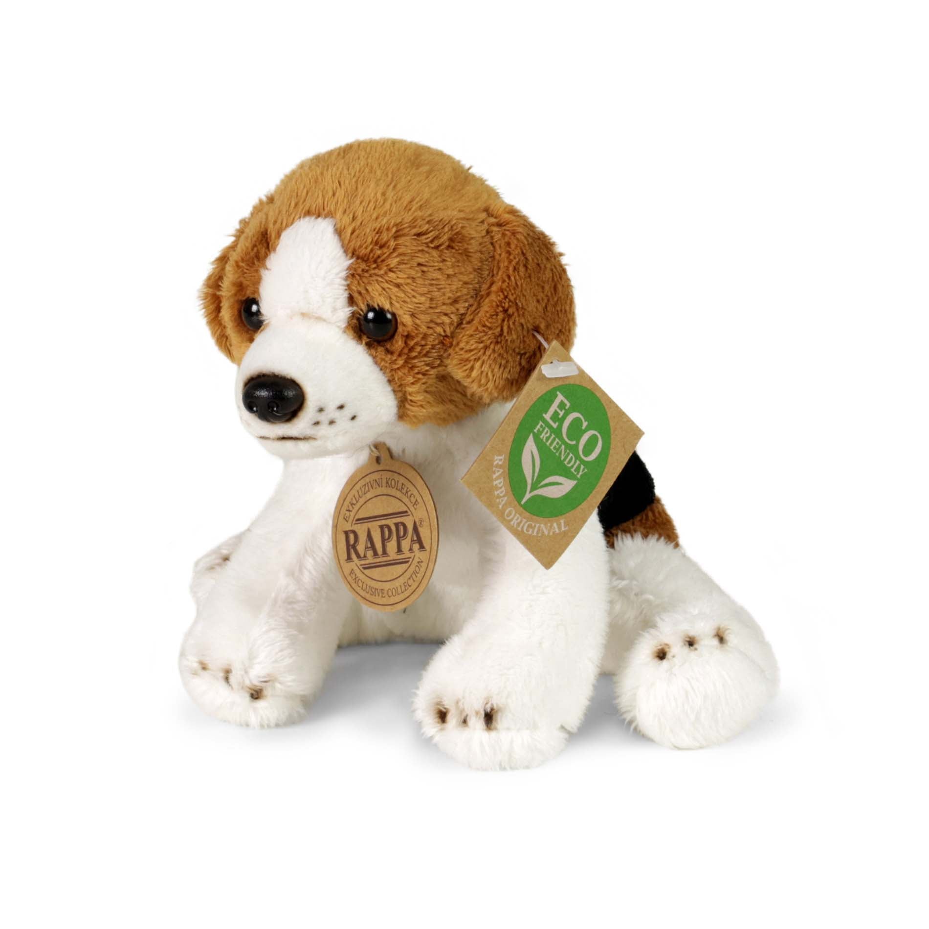 Plush Sitting Dog 14 cm