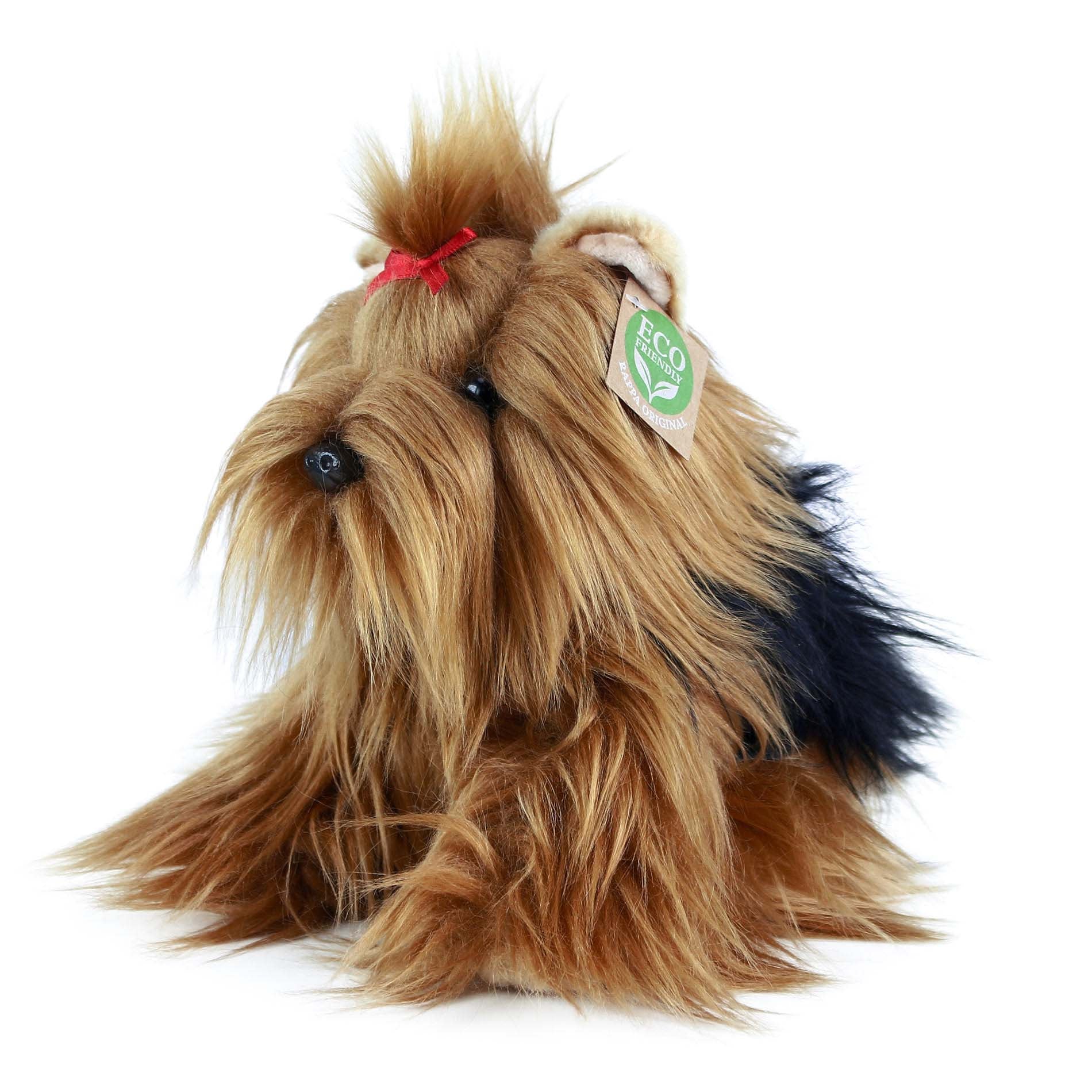 Plush Yorkshire Terrier sitting 23 cm