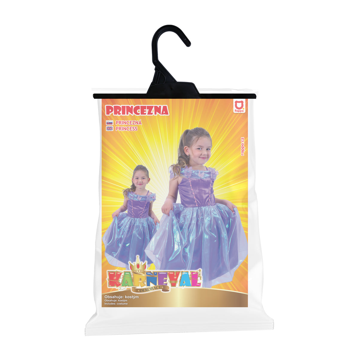Children's purple princess costume (M)