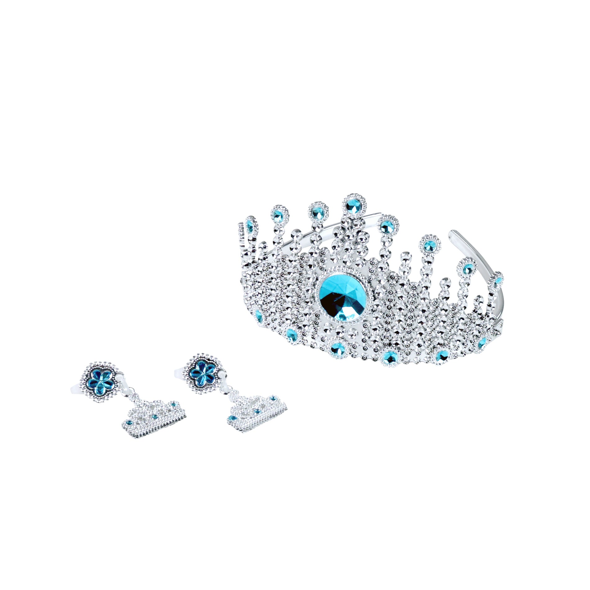 Snow Kingdom princess crown with earrings