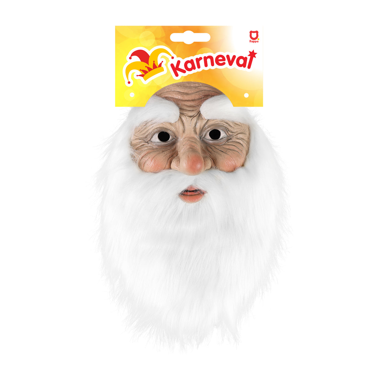 Adult Saint Nicholas mask with beard and eyebrows