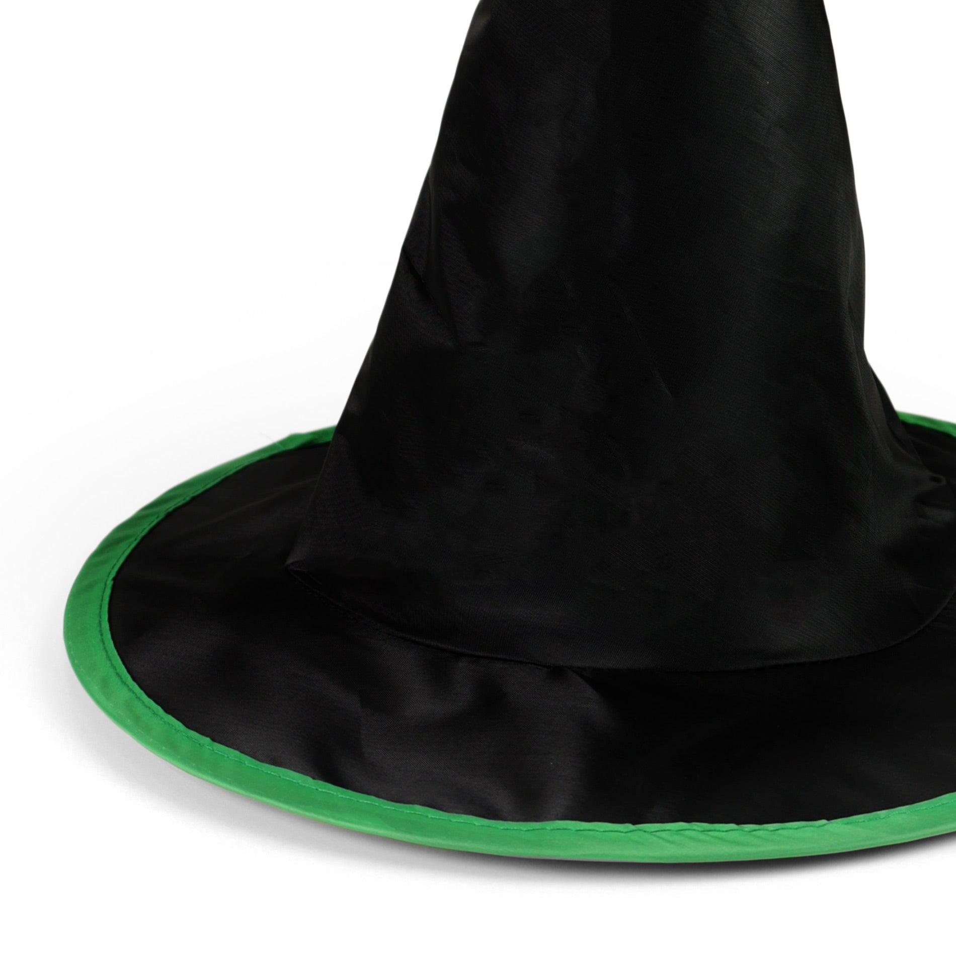 Children's black and green witch hat for Halloween