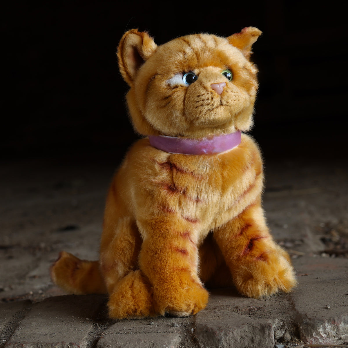 Plush ginger cat 25 cm