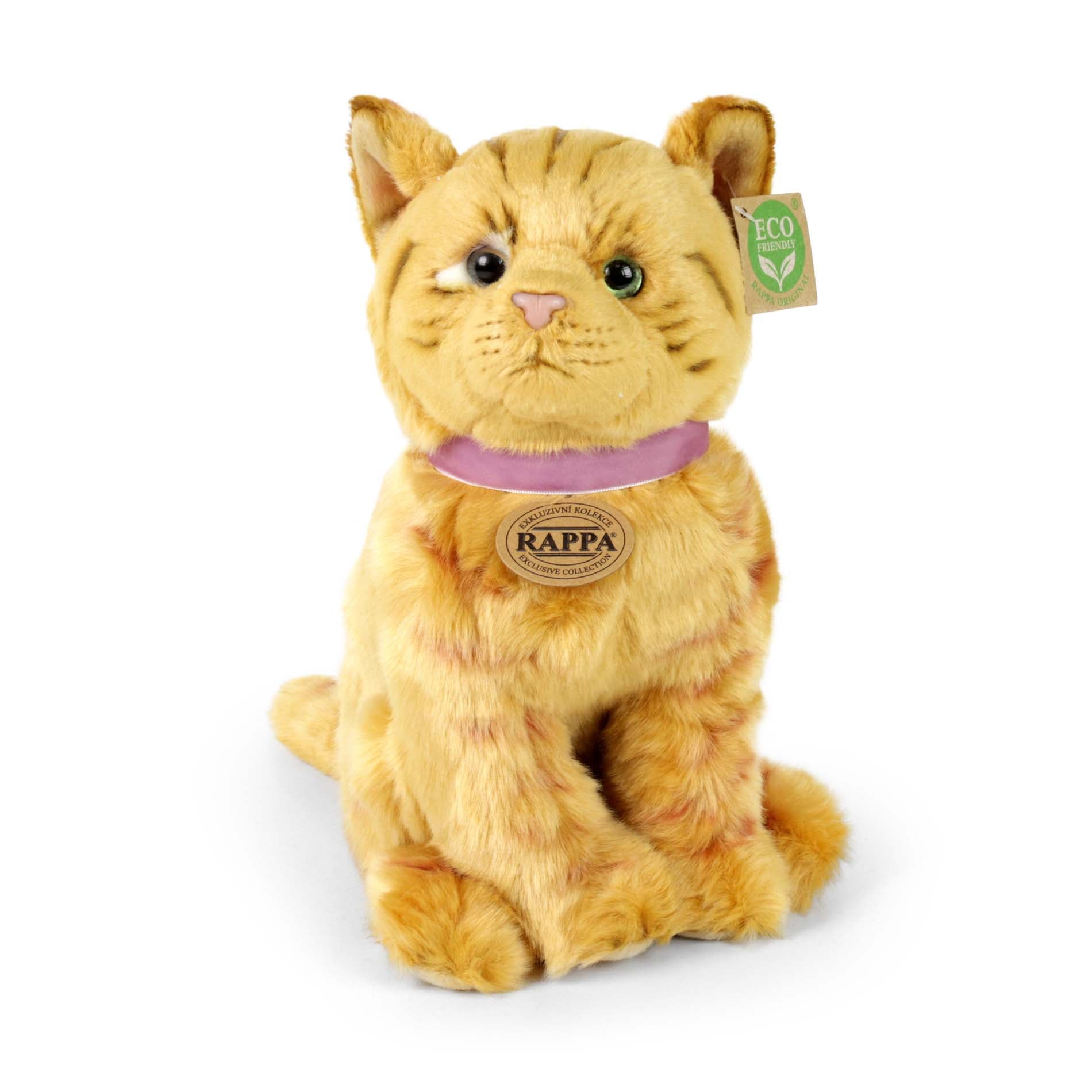 Plush ginger cat 25 cm