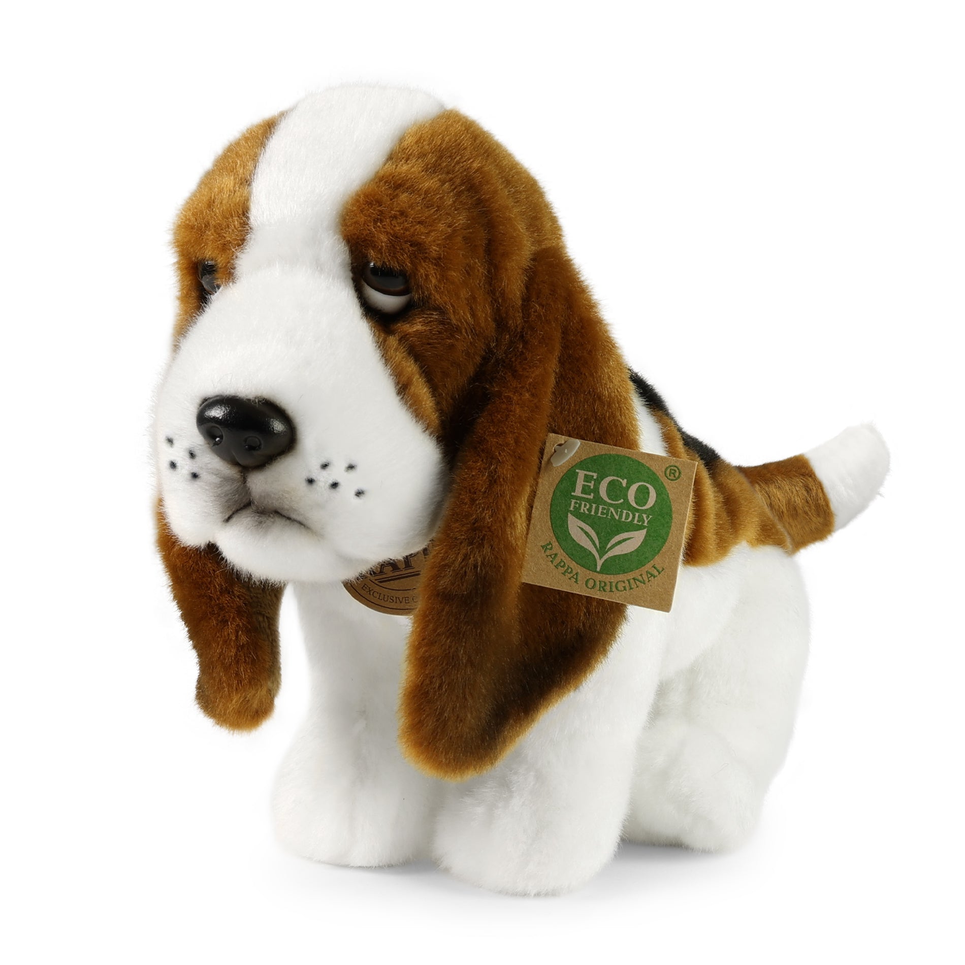 Eco-friendly plush basset dog 32 cm