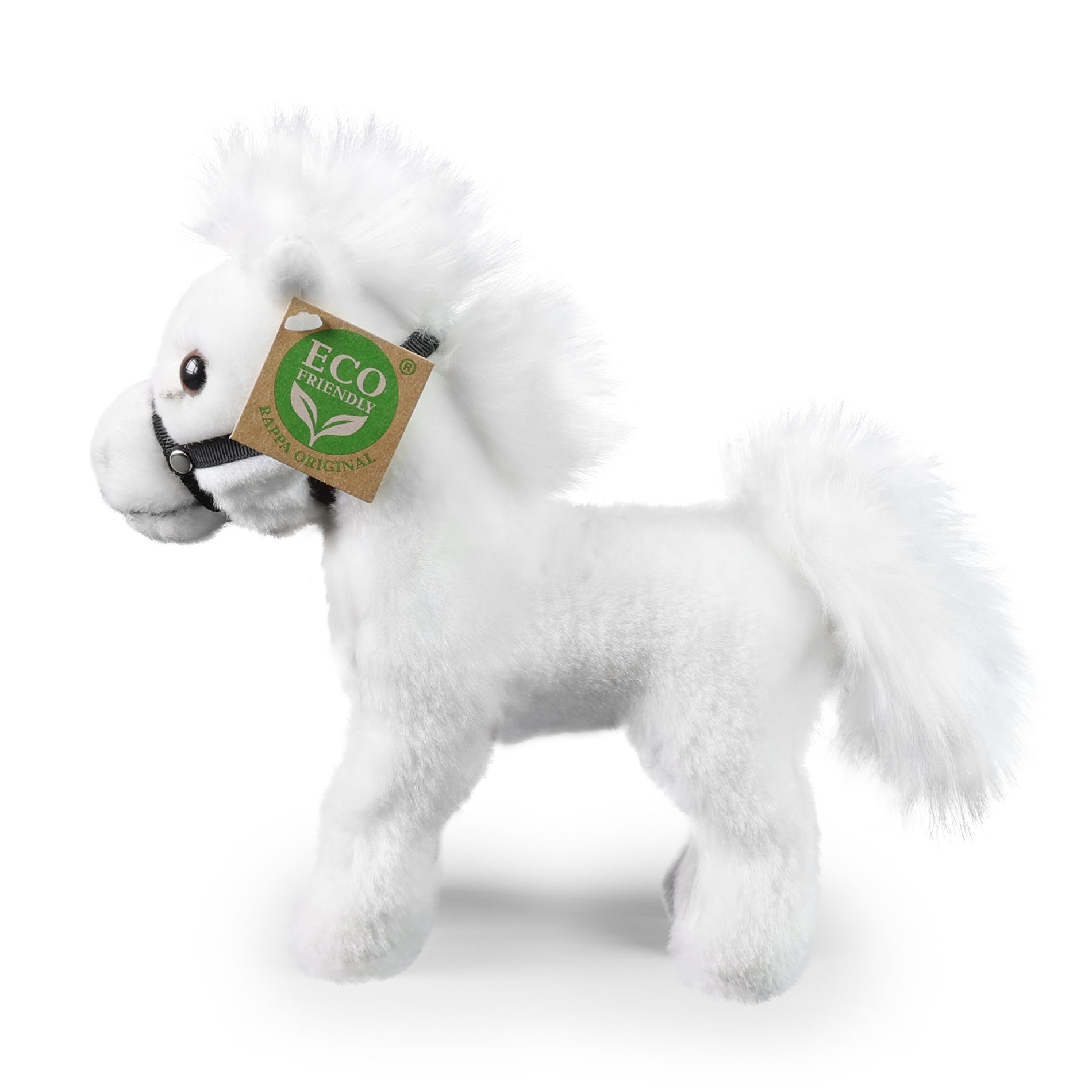 White Plush Horse 20 cm, Eco-Friendly