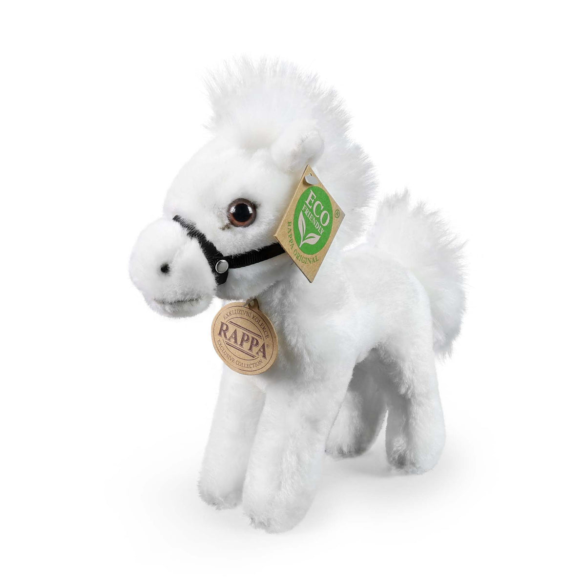White Plush Horse 20 cm, Eco-Friendly