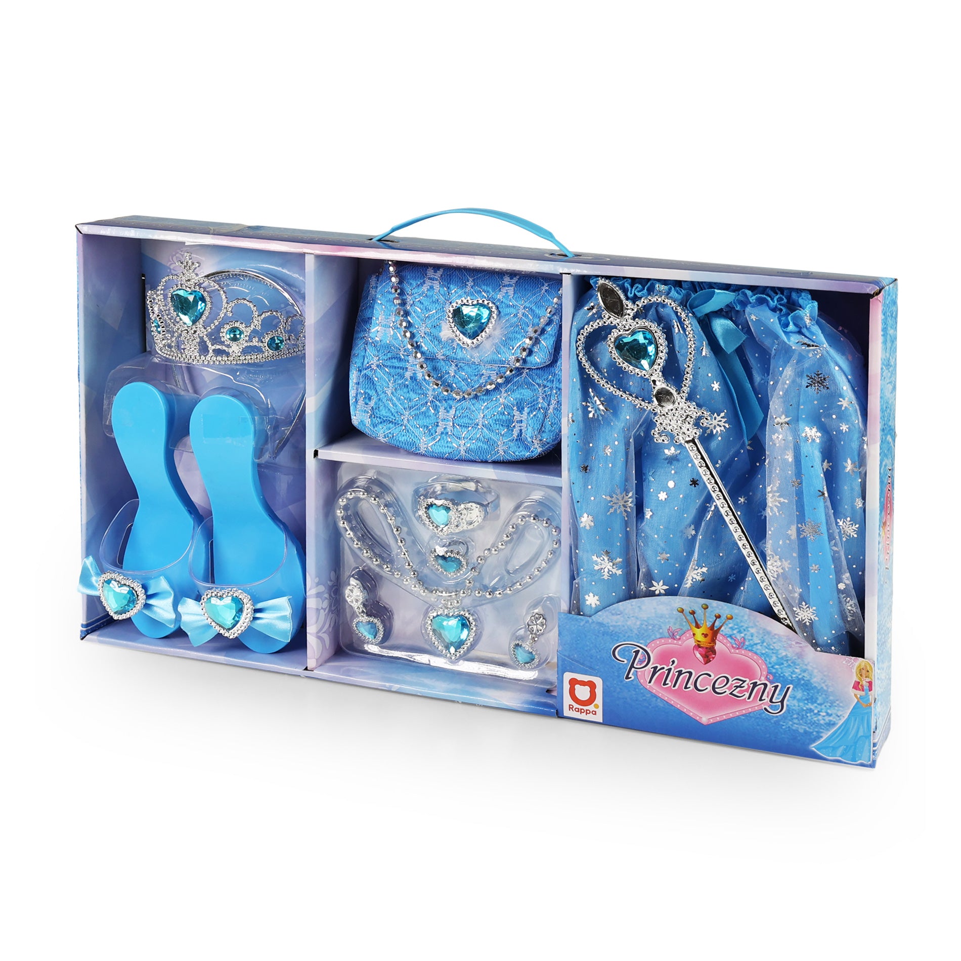 Blue princess dress-up set 8 pcs