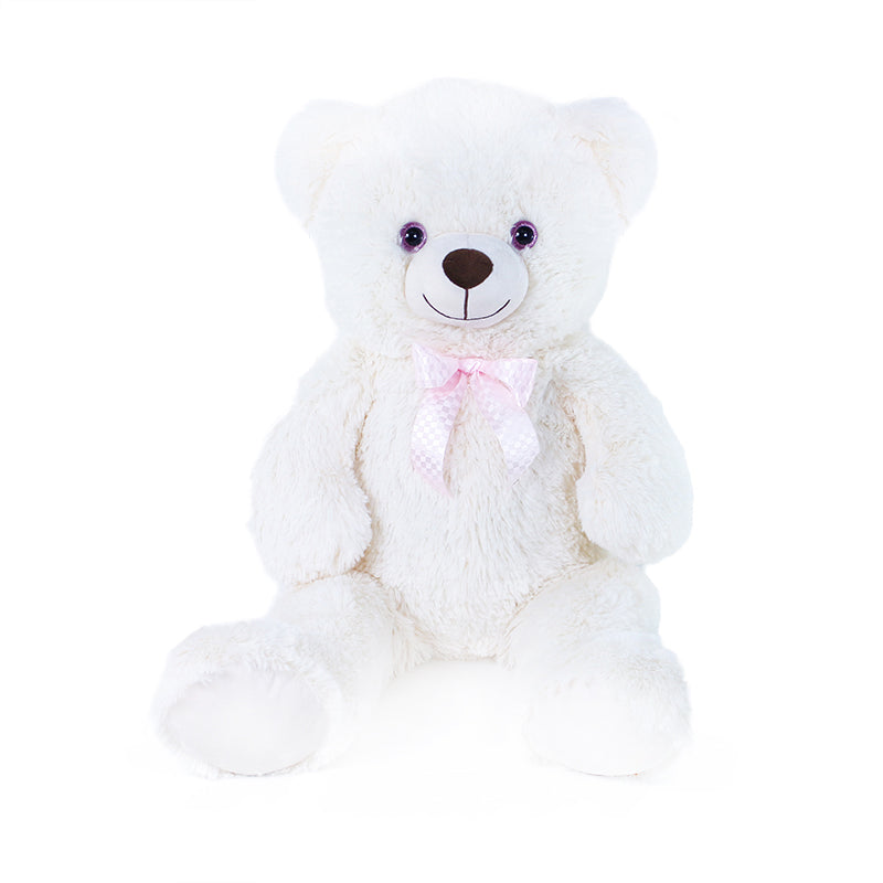 Large Plush Bear Lily Cream-White 78 cm
