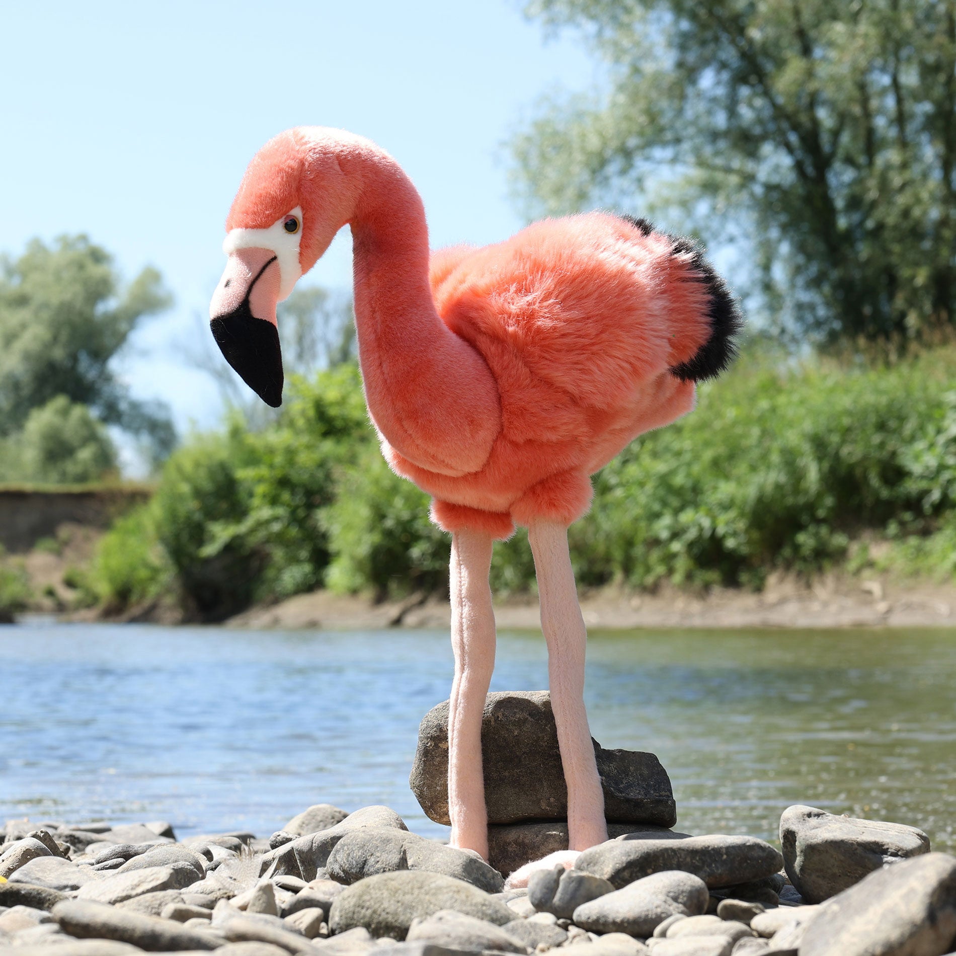 Plush flamingo 46 cm
