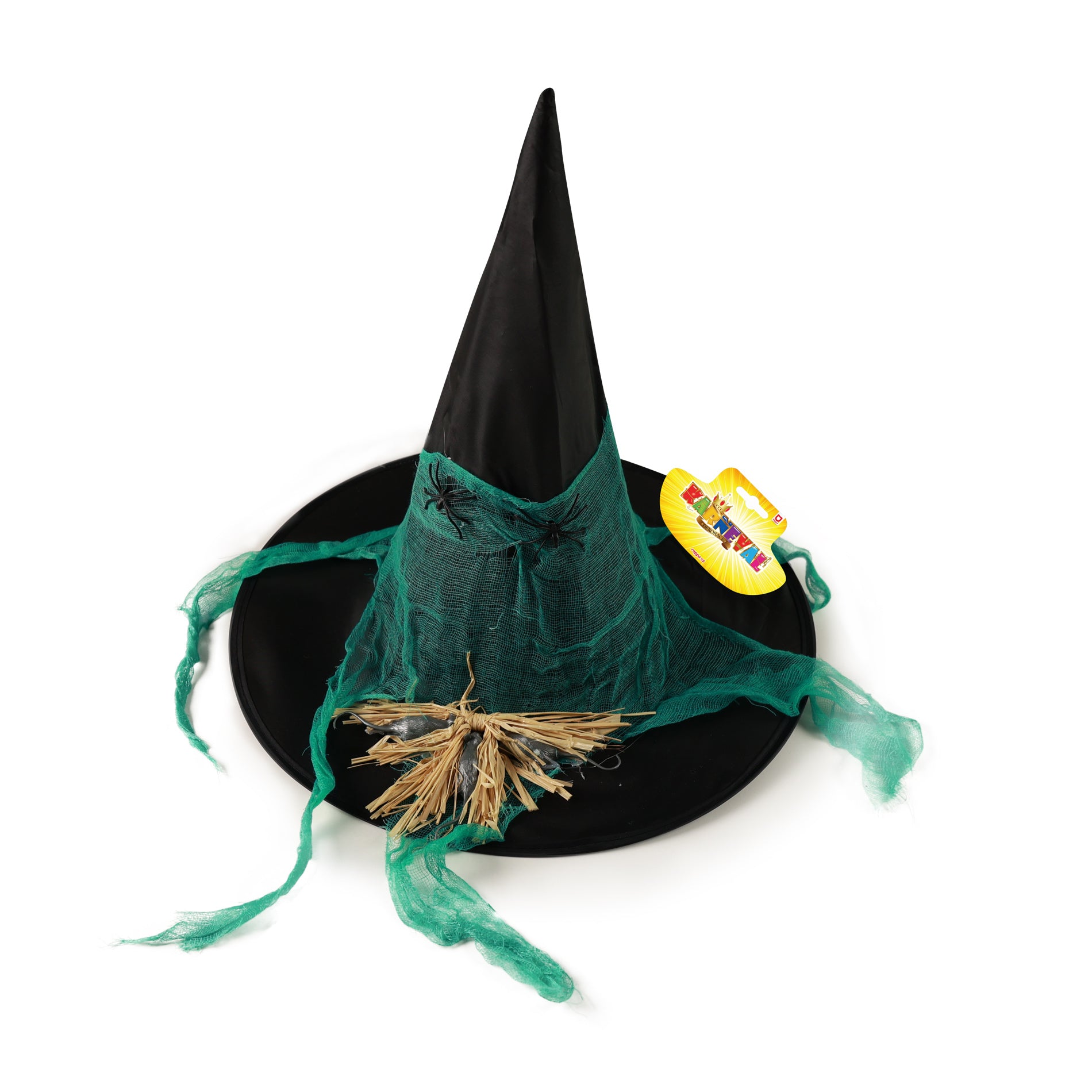 Adult witch hat with spiders