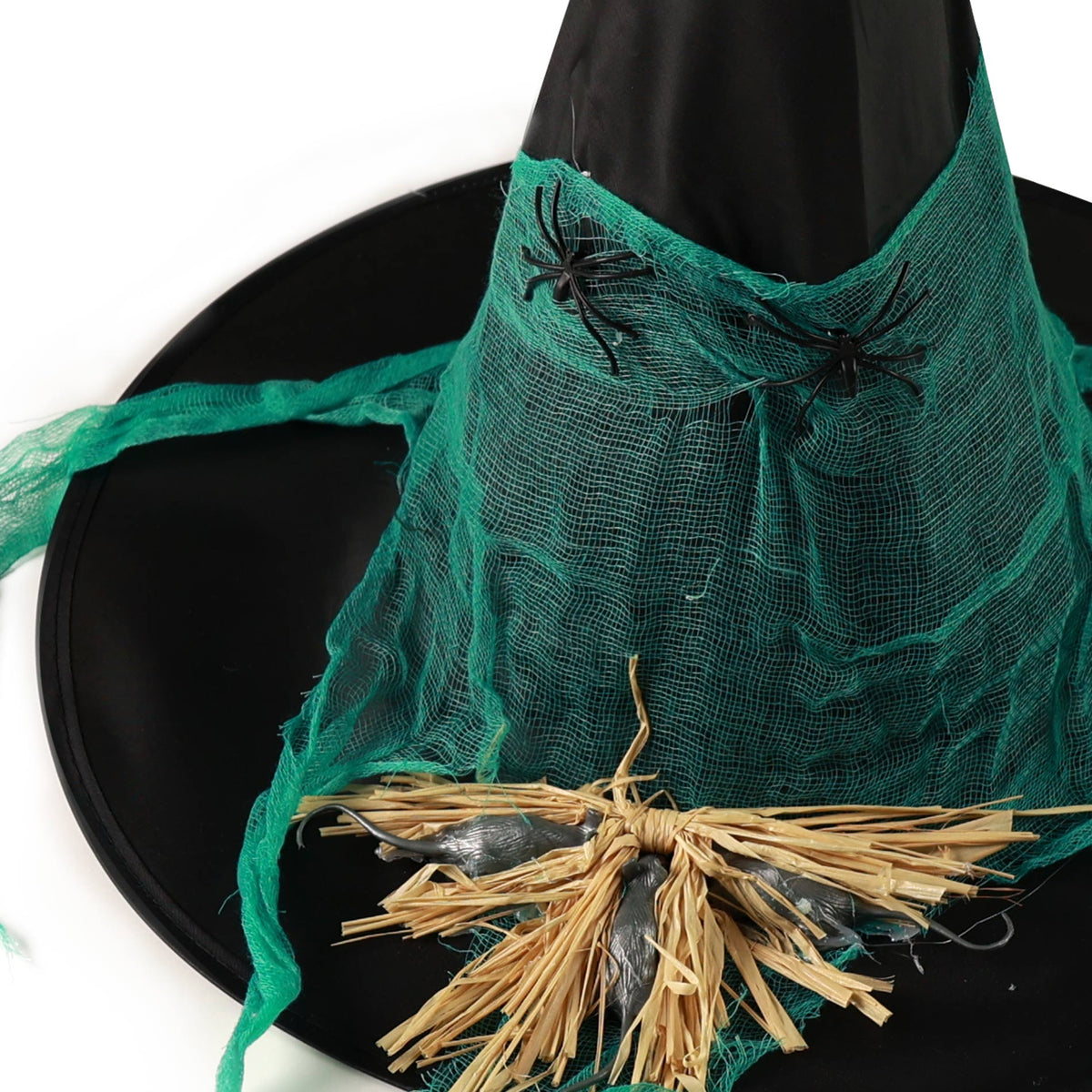 Adult witch hat with spiders