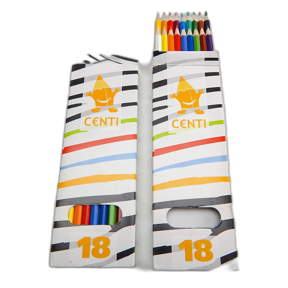 Koh-i-Noor Centi 2143 Long Coloured Pencils 18