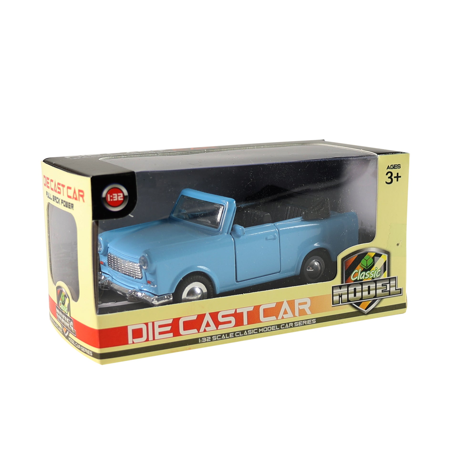 Metal Trabant convertible toy car