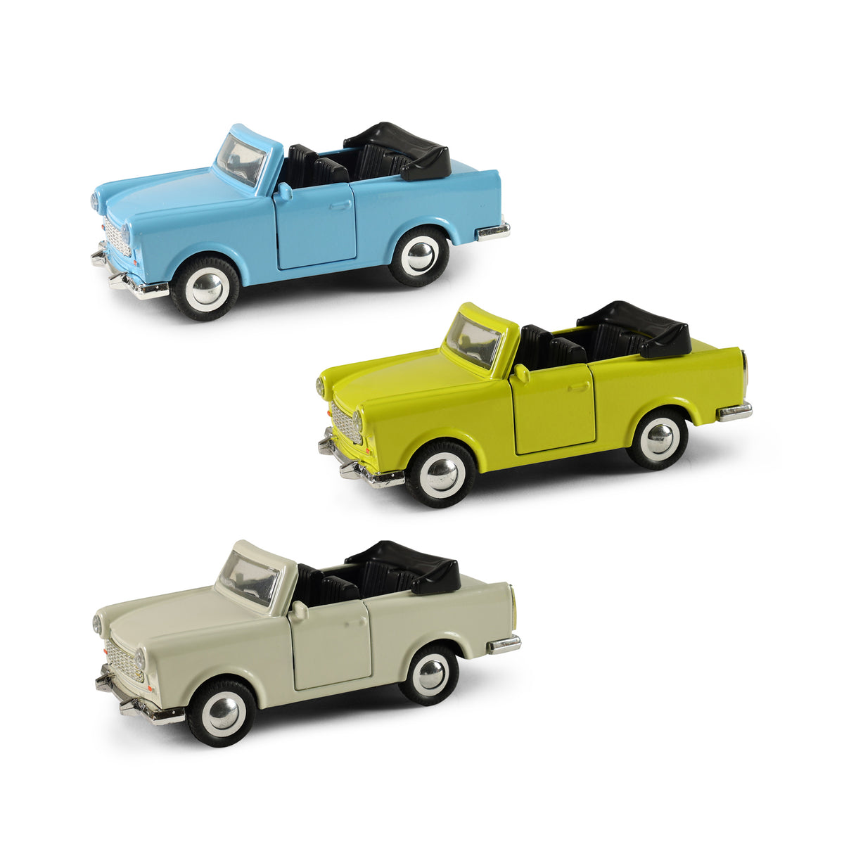 Metal Trabant convertible toy car